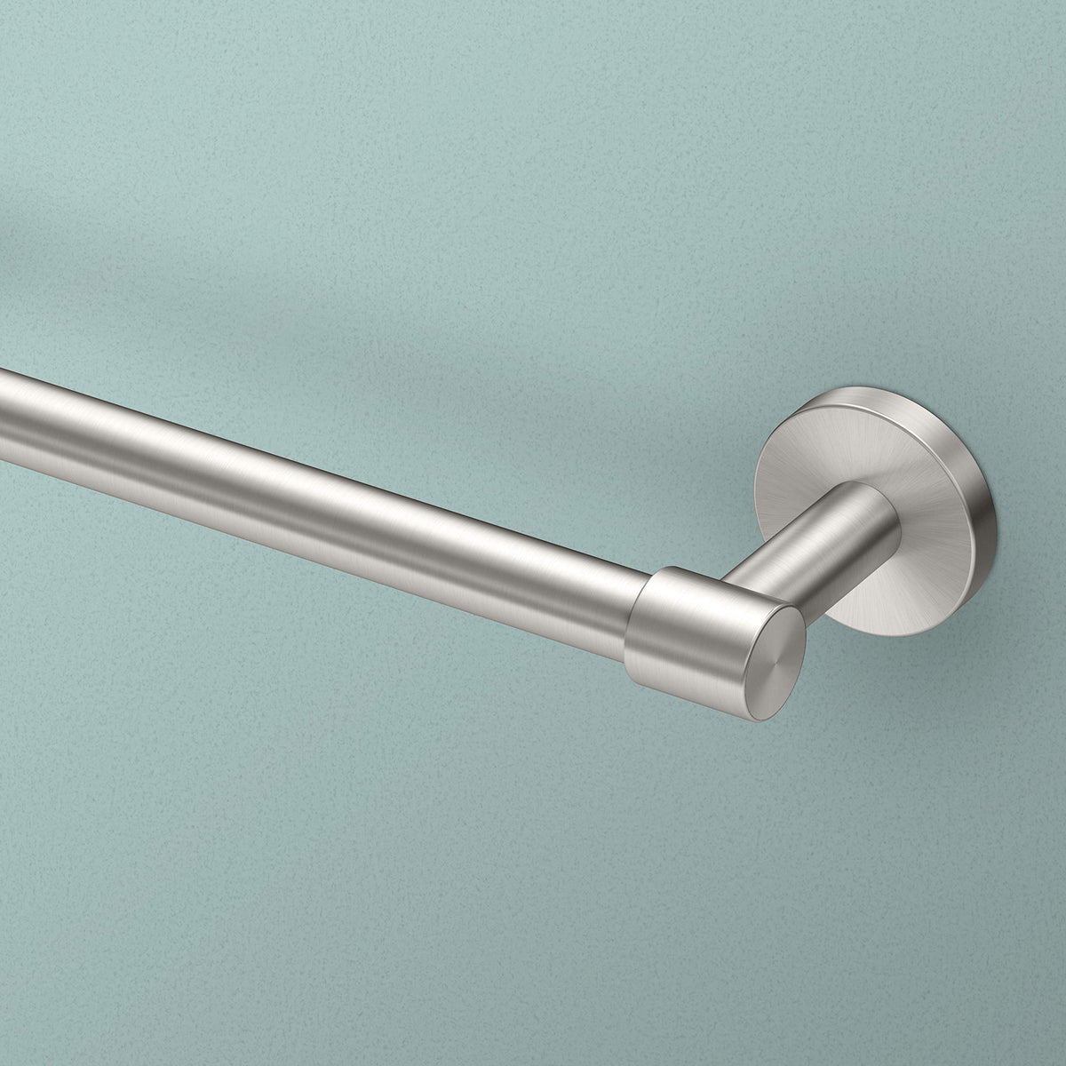 Gatco 4671 Reveal 18'' Towel Bar, Satin Nickel | Wall Mount Towel Holder For Bathroom, Total Length 20.13''