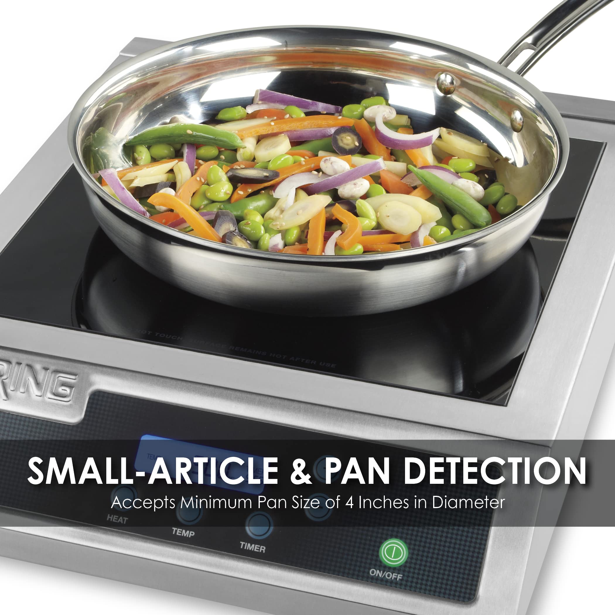 Waring Commercial Wih400 Hi-Power Induction Electric Countertop Range Burner