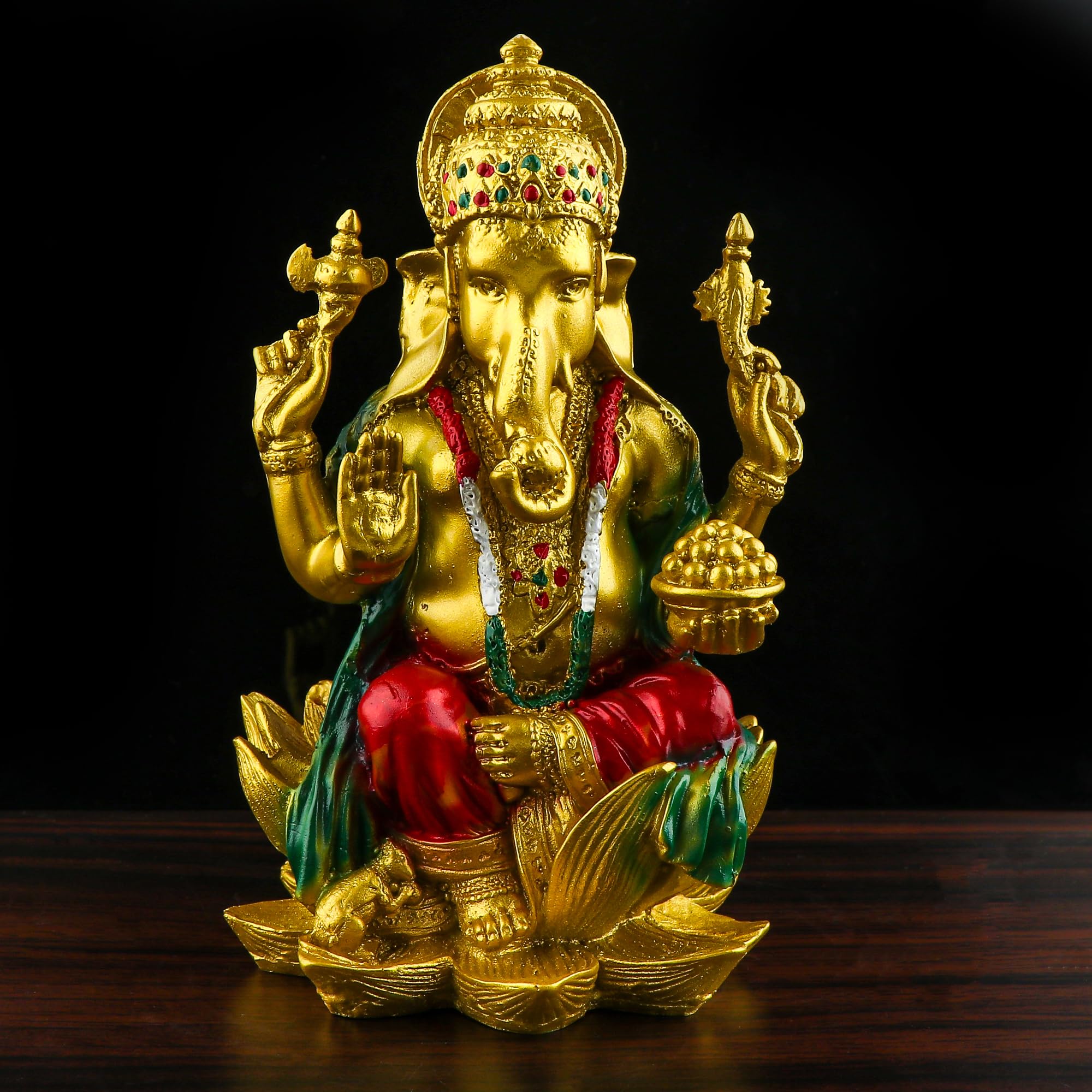 Sevliya Traders Polyresin Laxmi Ji And Ganesh Pair For Pooja Room I Home Temple Decoration Items I God Idols I Statue I Showpiec