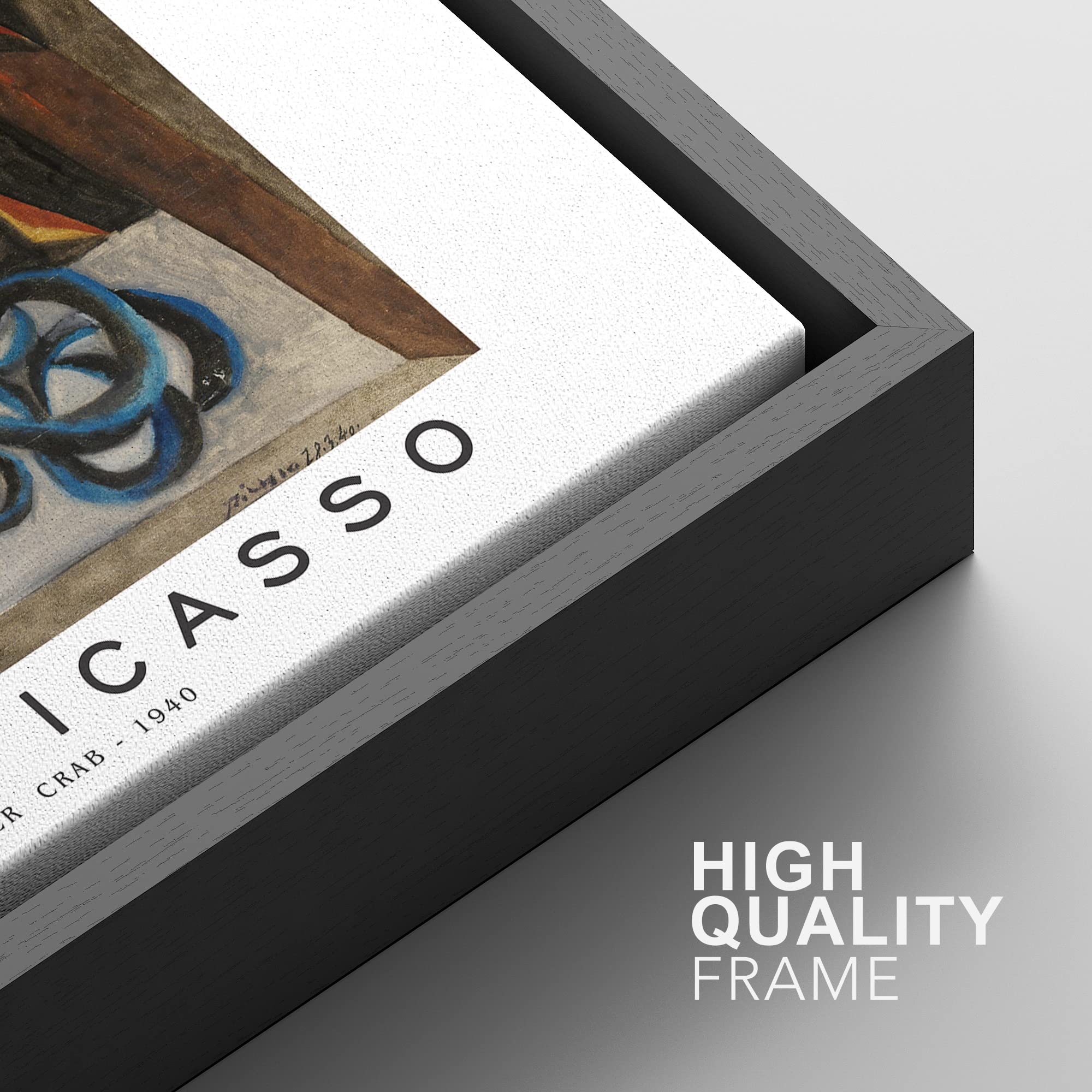 Idea4Wall Framed Canvas Print Wall Art The Spider Crab By Pablo Picasso Historic Cultural Illustrations Fine Art Decorative Trad