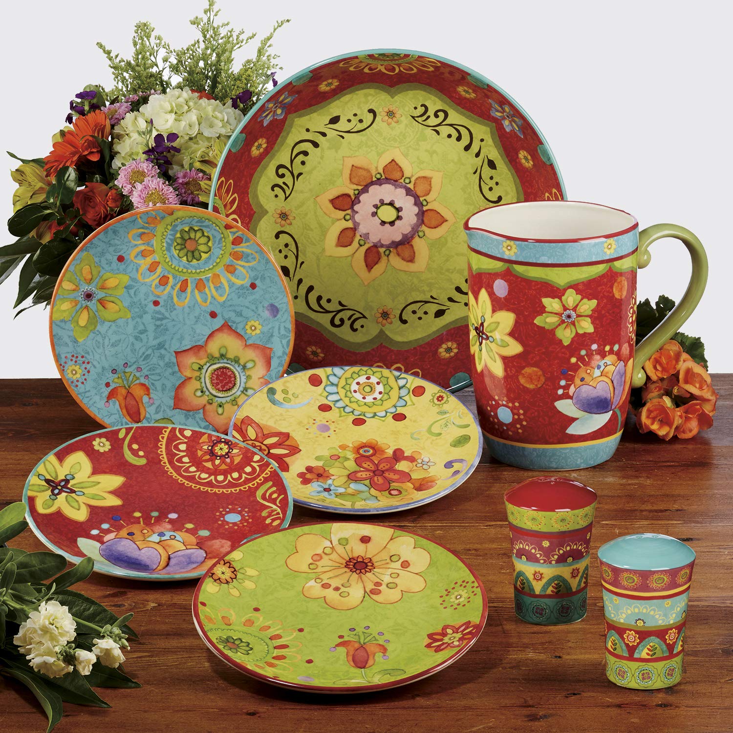 Certified International Tunisian Sunset Serving/Pasta Bowl, 13.25'' X 3'', Multicolor