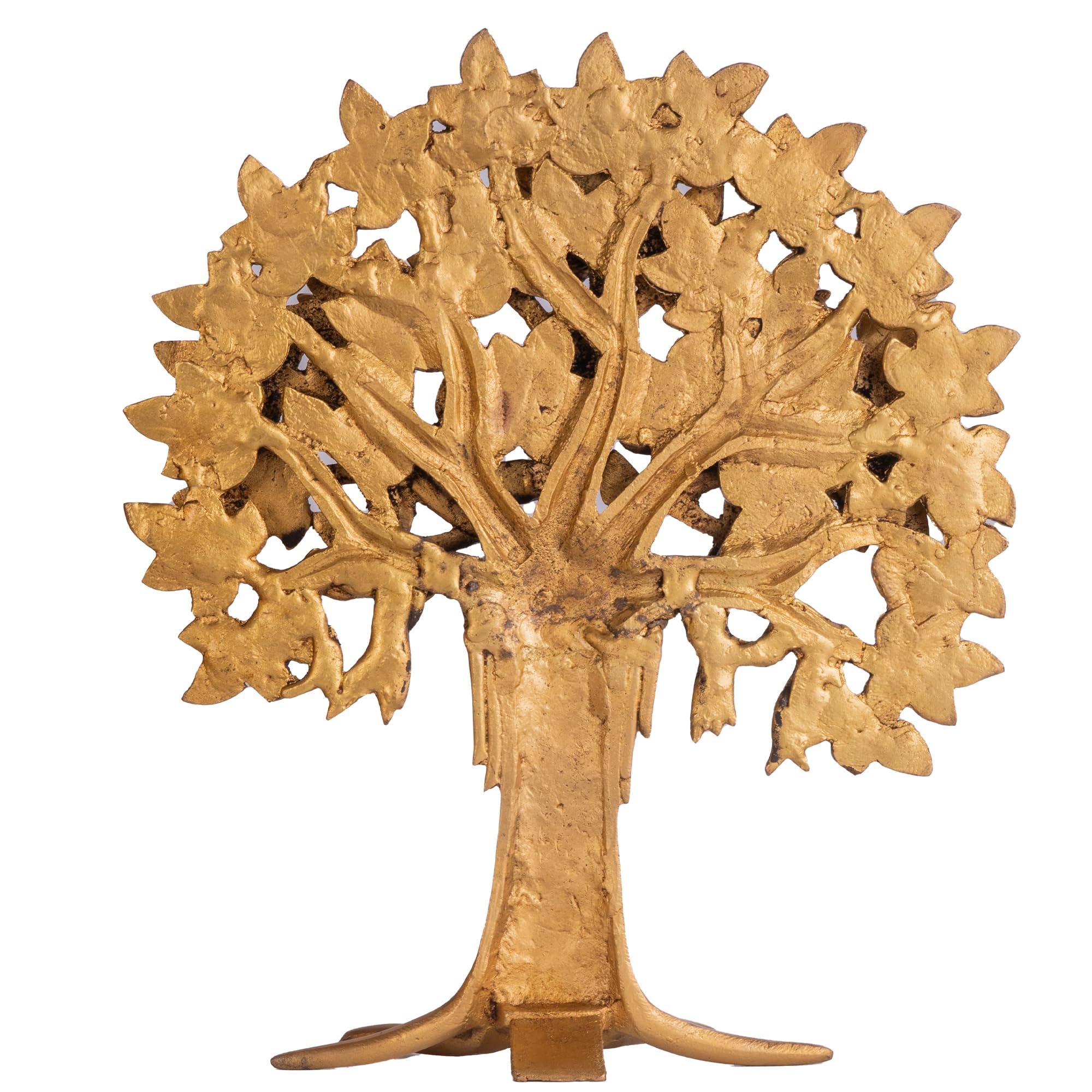 The Advitya Kalpvriksha Brass Tree Vastu Feng Shui Table Or Home Decor Showpiece Decorative Item For Wealth Good Luck Success Of