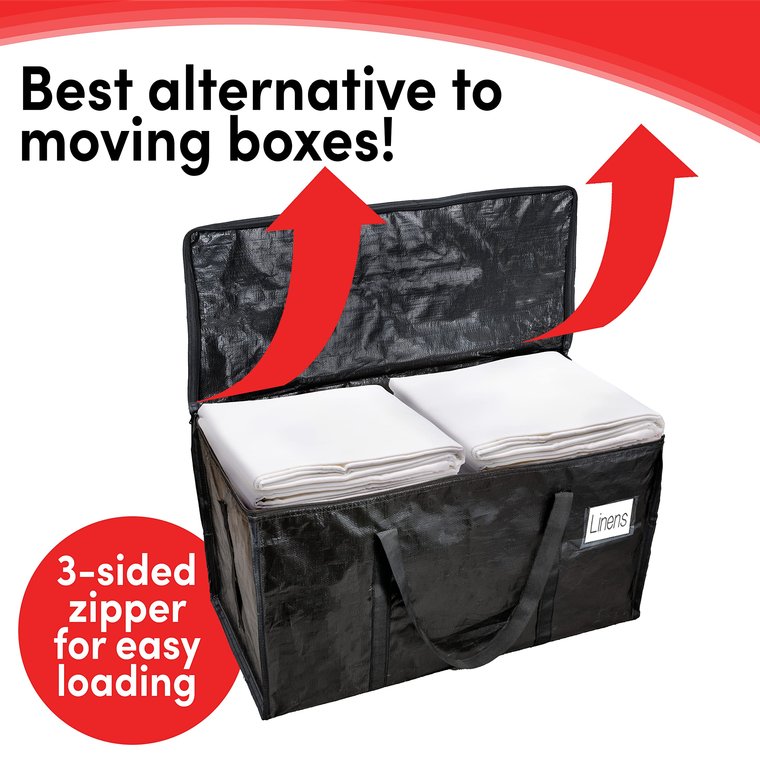 Bag-That! 8 Moving Bags Heavy Duty Extra Large Stronger Handles Wrap Storage Packing Bags Totes Moving Supplies