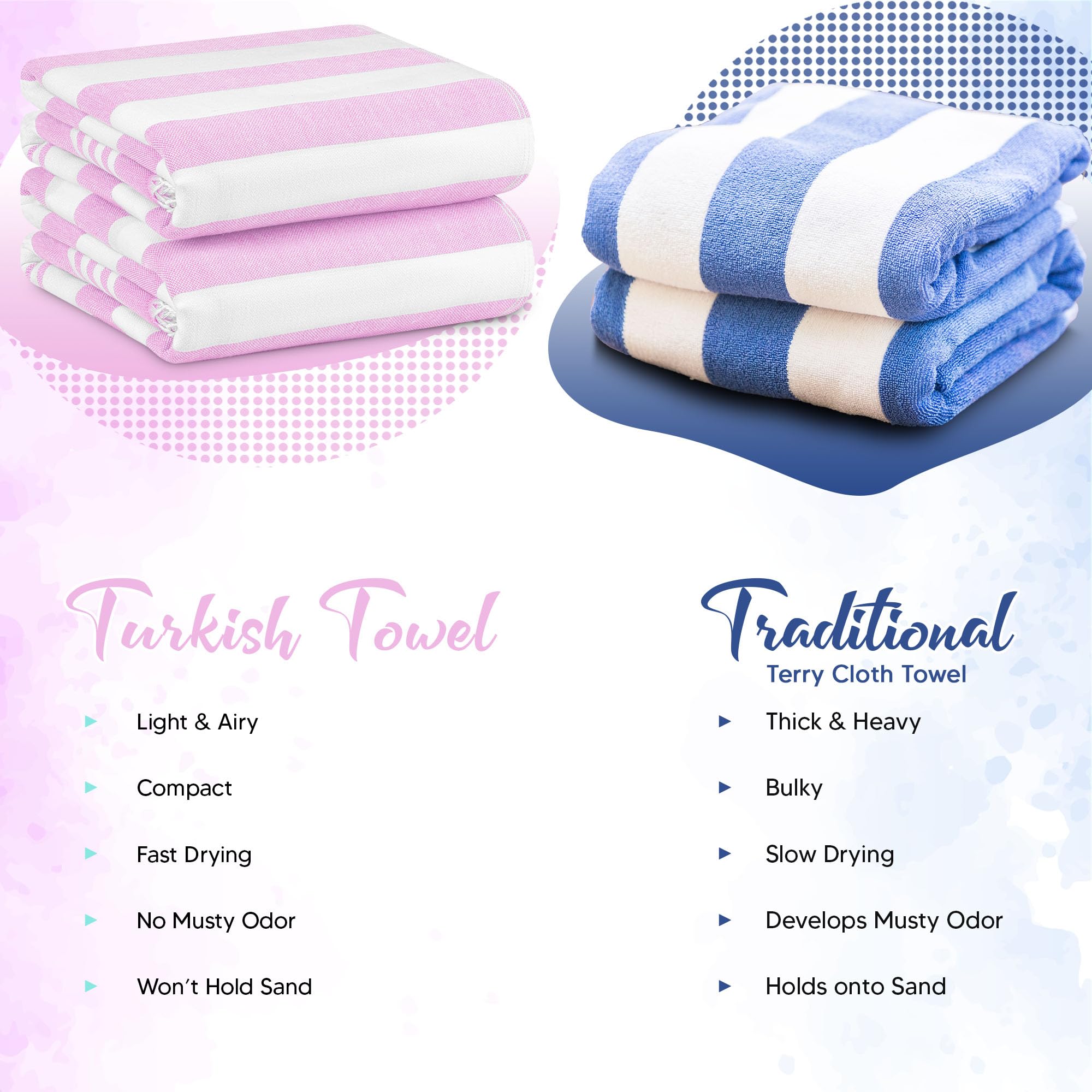 Utopia Towels - 4 Pack Turkish Beach Towel (40 X 72 Inches) - 100% Cotton Oversized Sand Free Lightweight & Quick-Dry, Prewashed