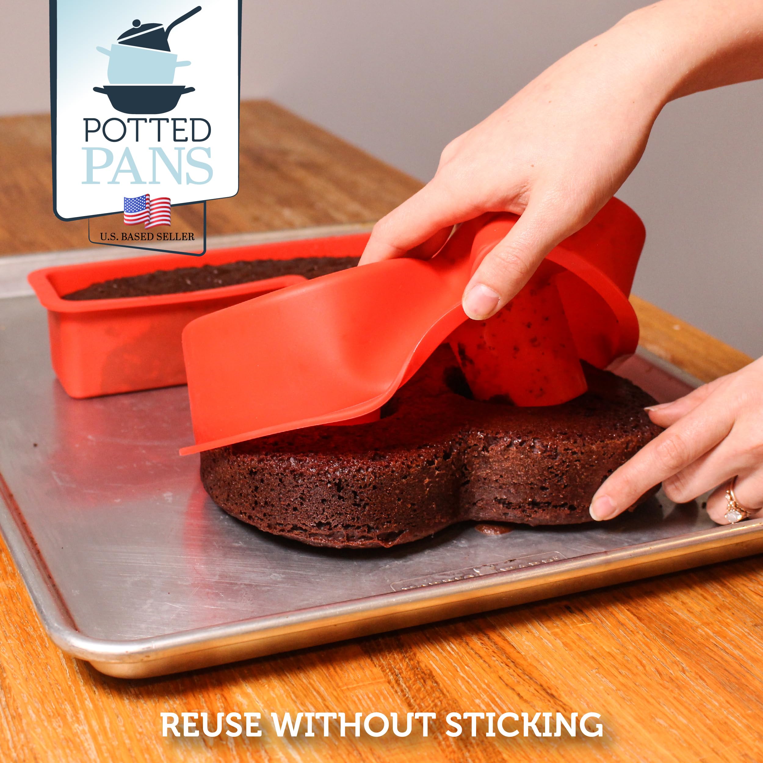 Potted Pans Cake Mold Numbers 10 Pieces - Large 10 Inch Cake Pans Set - 0 To 9 Big Number Cake Pan Shape Moulds For Baking