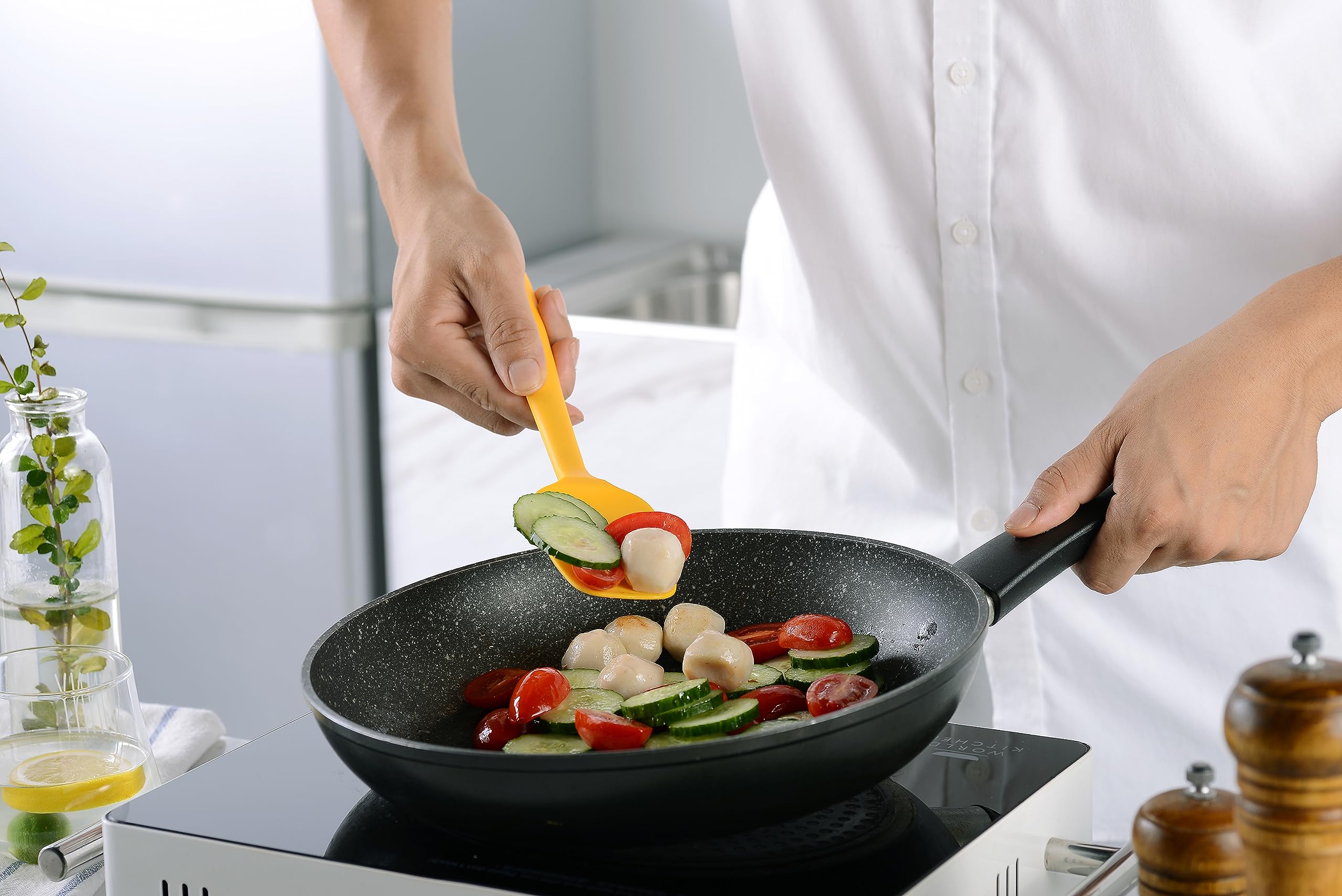 Kitchen Utensil Set 11-piece Non-stick Silicone Cookware, Suitable for Cooking, Cooking, Western Cooking
