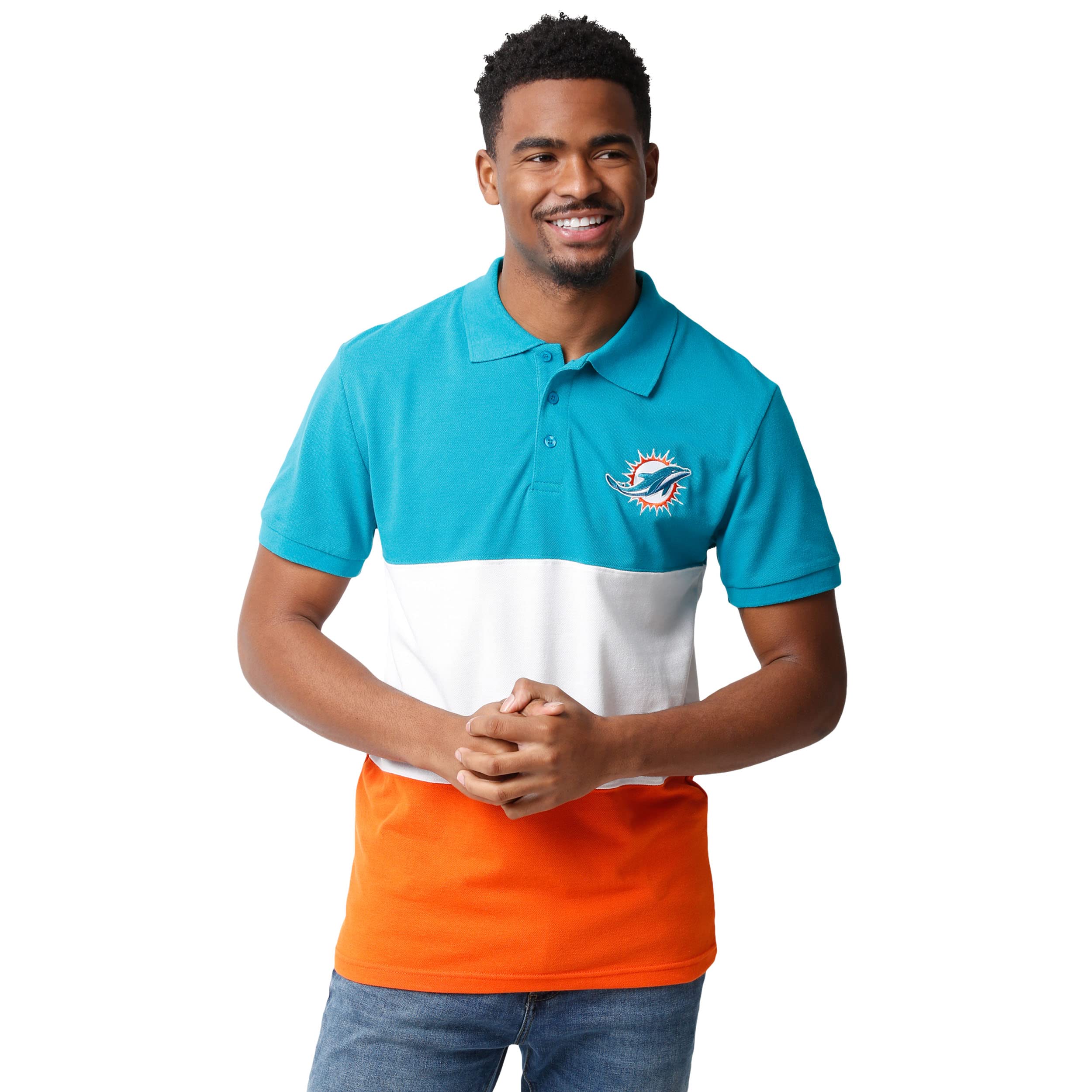 Foco Miami Dolphins Nfl Mens Rugby Scrum Polo - M
