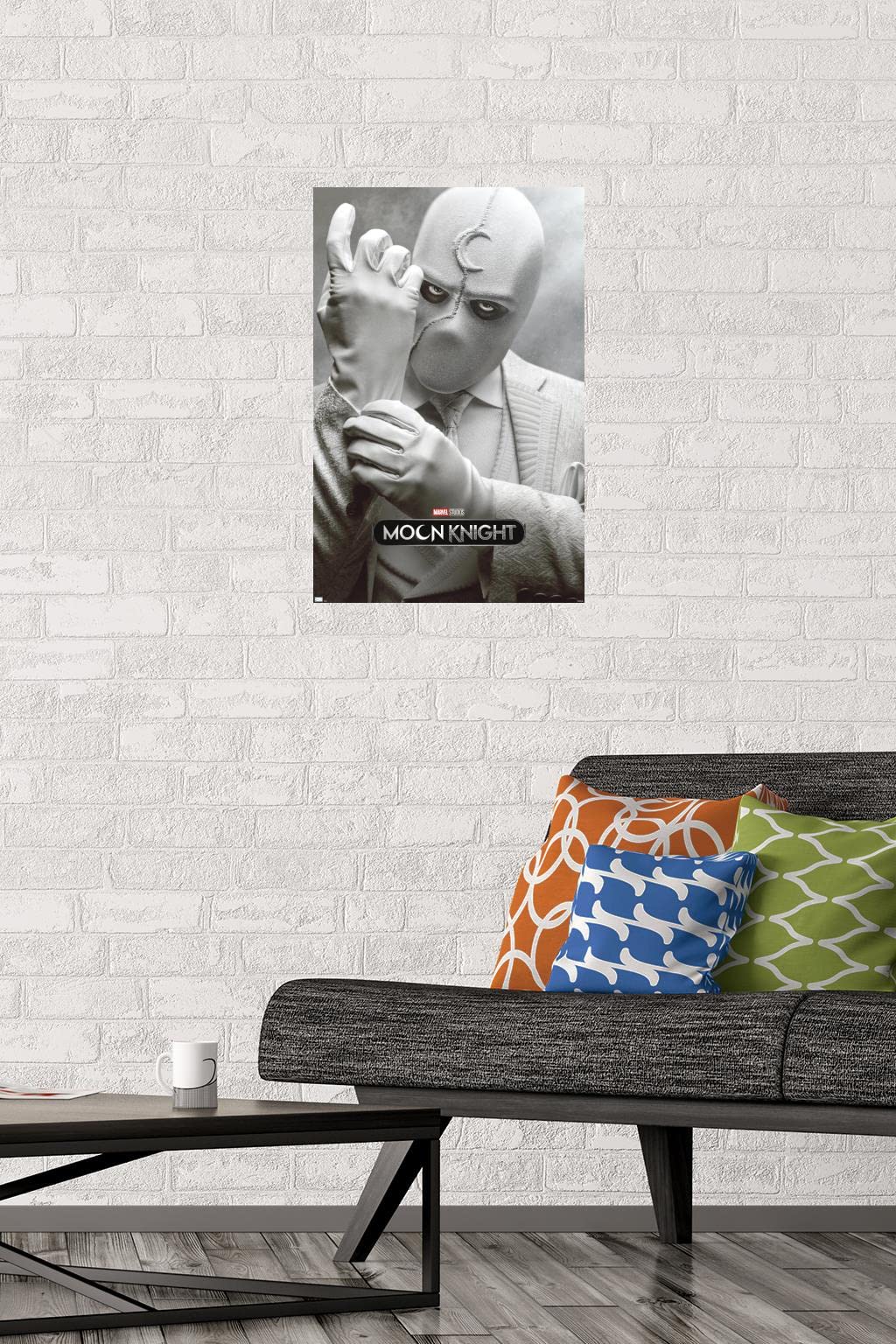 Trends International Marvel Moon Knight - Mr. Knight One Sheet Wall Poster, 14.725'' X 22.375'', Premium Unframed Version