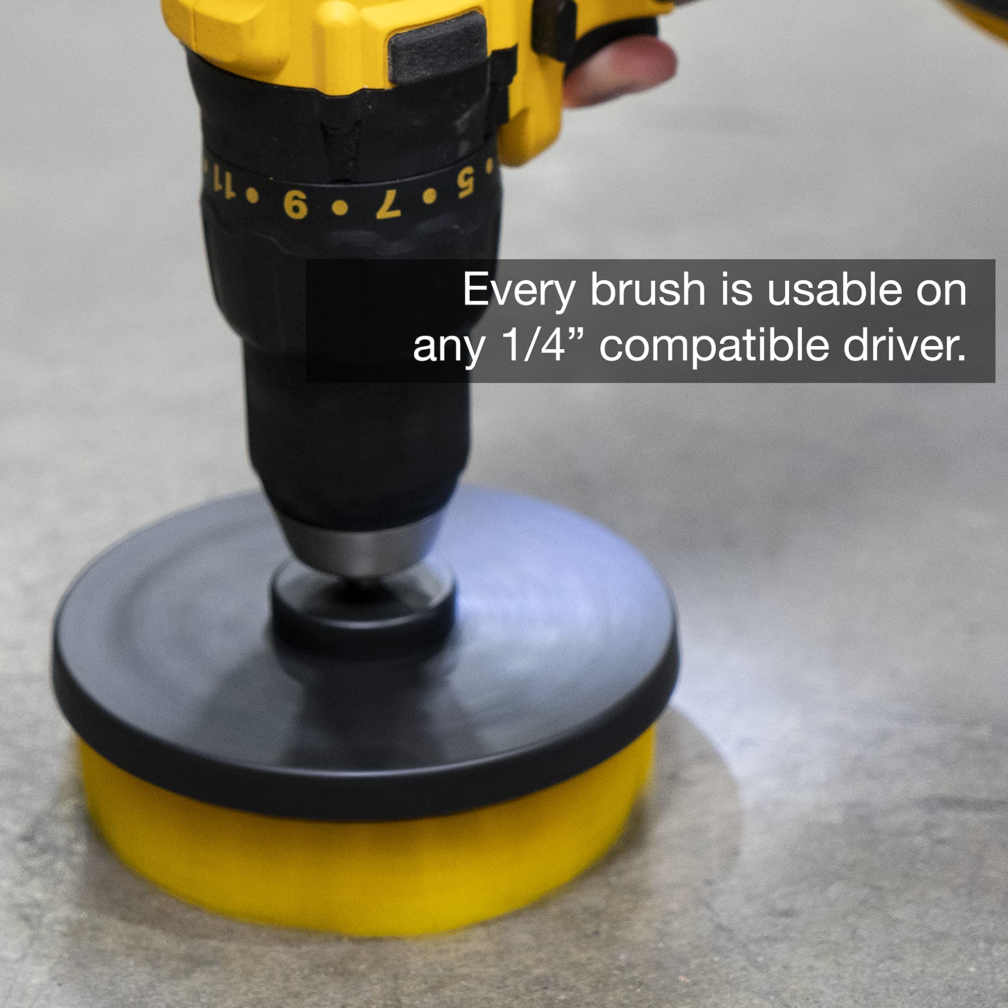Neiko 00321A Drill Brush Set, 9-Piece All-Purpose Scrub Brush For Cleaning & Car Detailing Attachments, Scrub Brushes With Exten