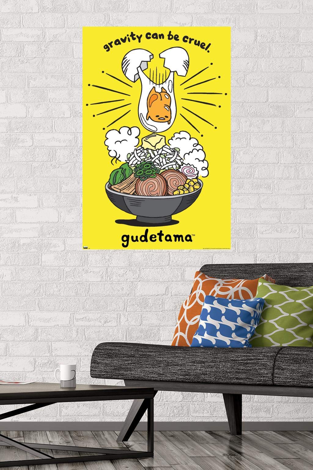 Trends International Gudetama - Gravity Wall Poster, 22.375'' X 34'', Premium Unframed Version