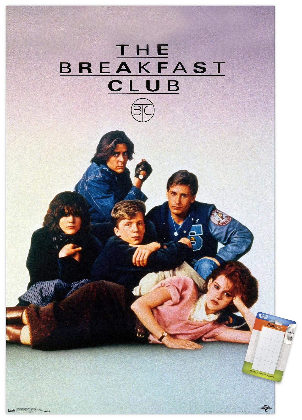 Trends International The Breakfast Club - One Sheet Wall Poster, 22.375'' X 34'', Poster & Mount Bundle
