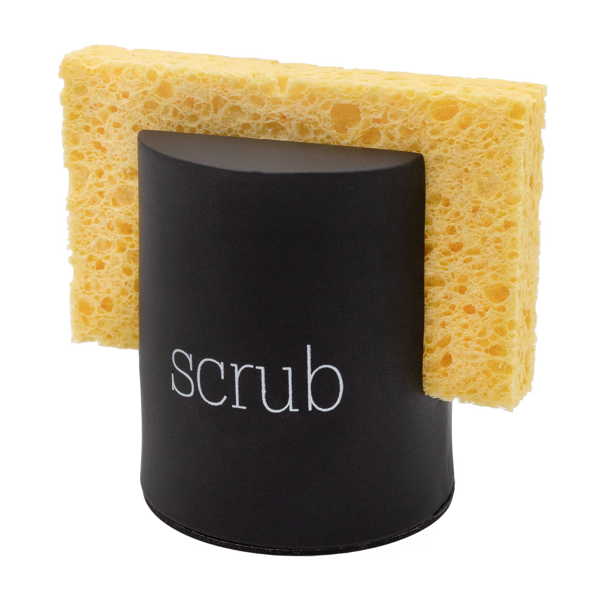Auldhome Black Enamel Sponge Holder; Contemporary Kitchen Sink Accessory