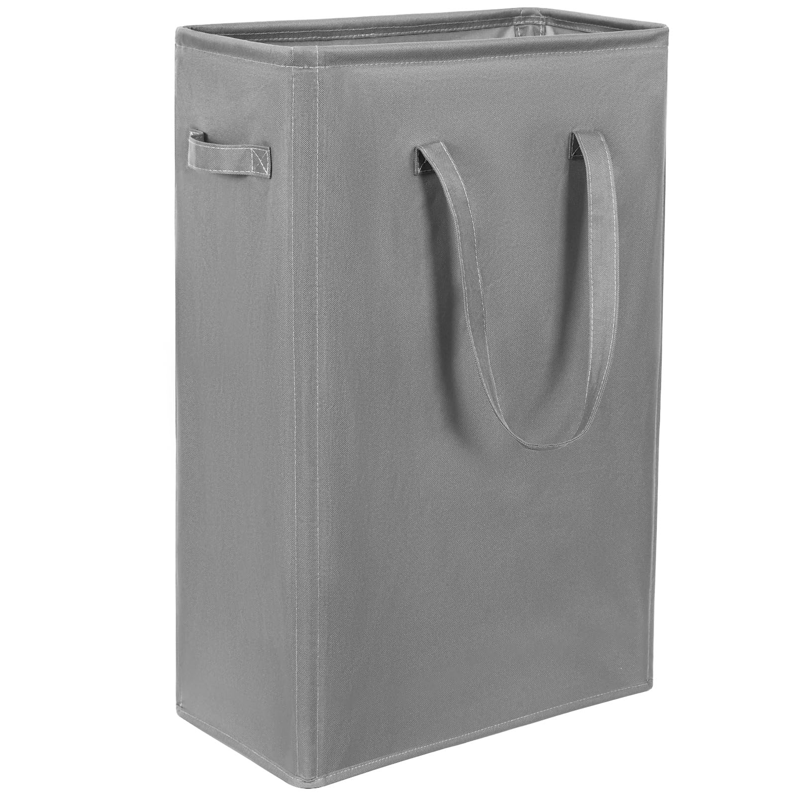 Chrislley 25-Inches Slim Laundry Hamper 60L Narrow Laundry Basket With Handle Foldable Dirty Clothes Portable Skinny Hamper Orga