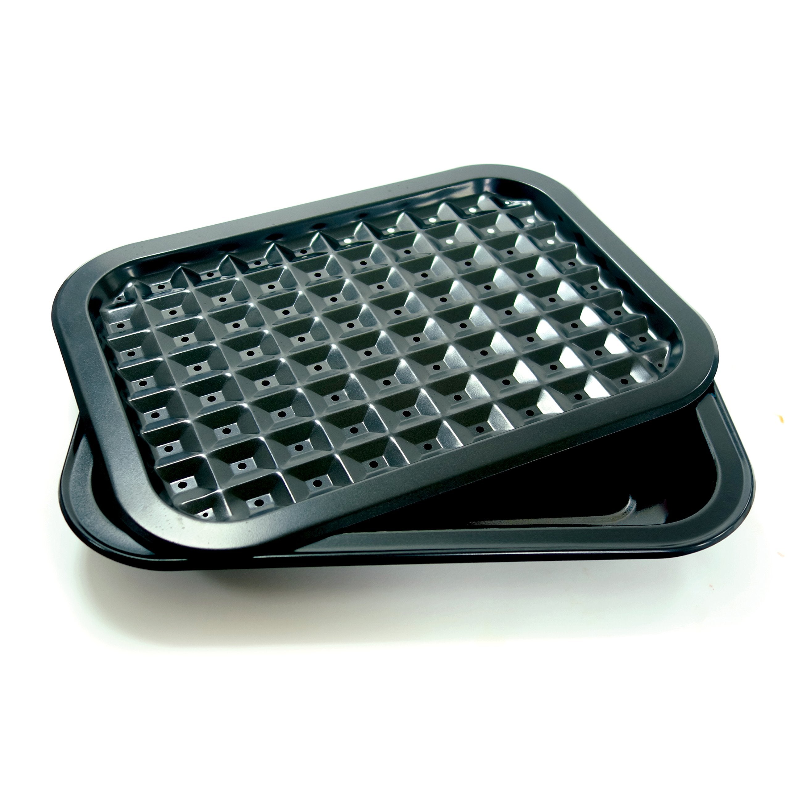 Norpro Nonstick Broil/Roast Pan Set, 16.5 Inches X 12 Inches, As Shown