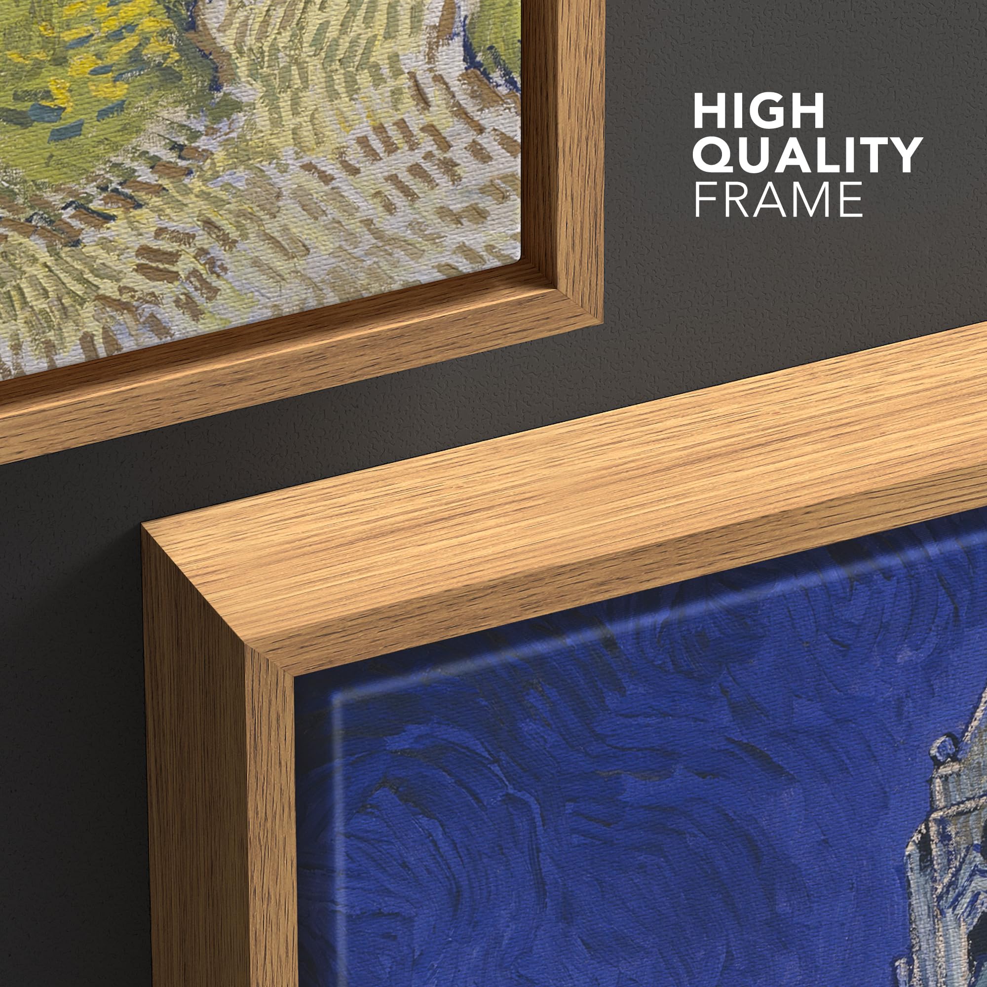 Wall26 Framed Canvas Print Wall Art Valley With Ploughman By Master Artist Vincent Van Gogh Nature Wilderness Illustrations Fine