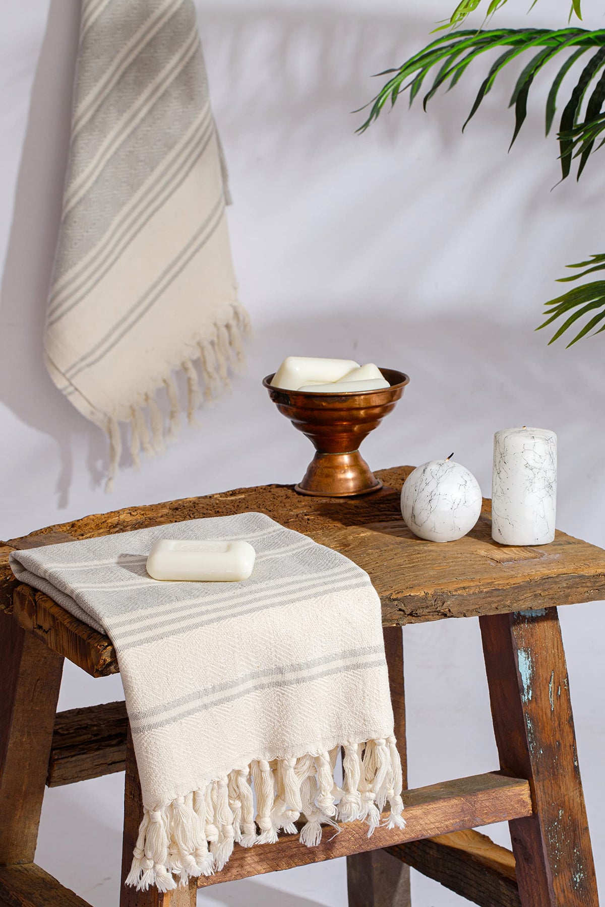 Demmex (Set Of 2) Turkish Hand Towels, 100% Certified Organic Cotton, Bathroom Hand, Face, Hair, Bath, Gym, Kitchen Towel, Dishc