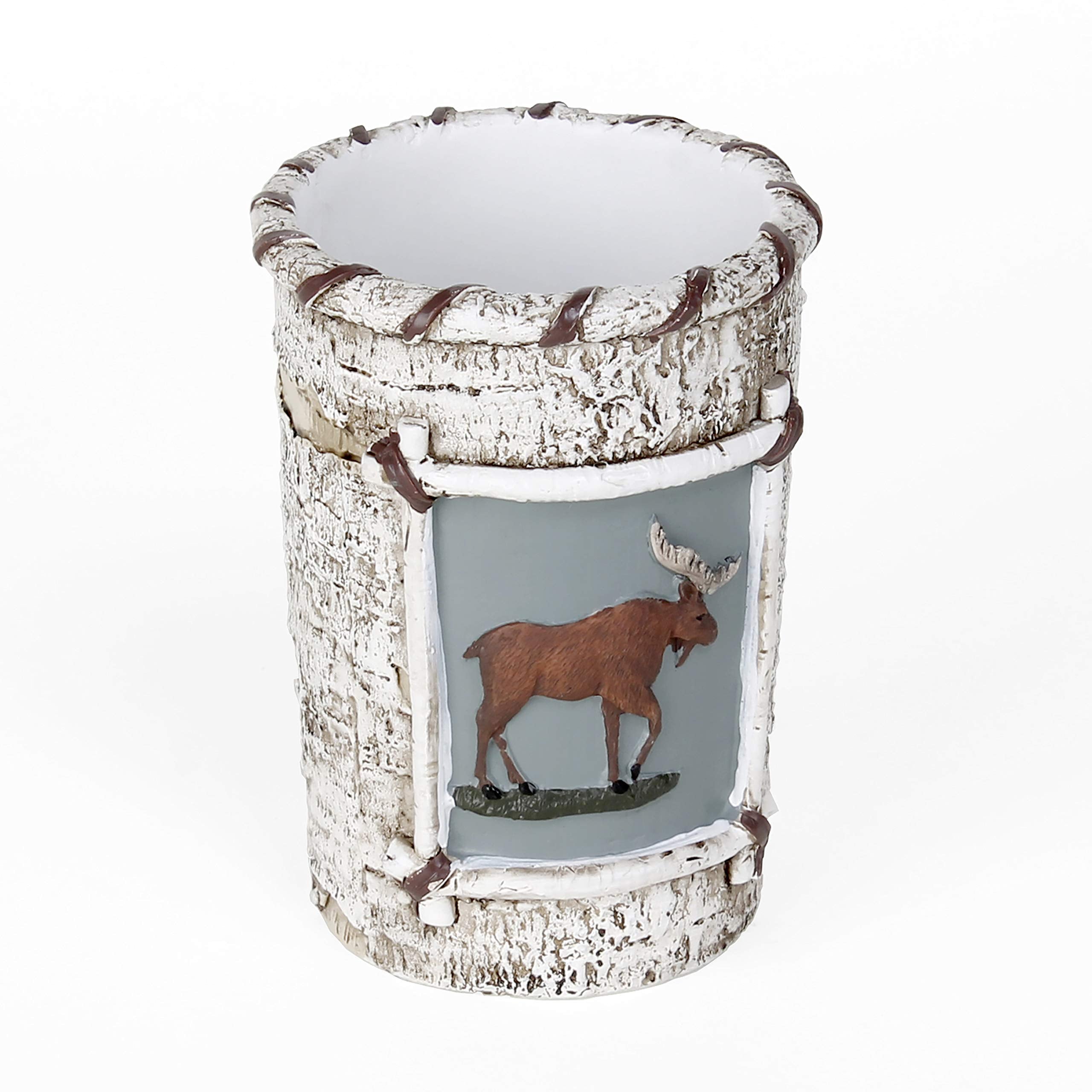 Skl Home Yellowstone Timber Ridge Tumbler, 4.14'' X 3.07'' X 3.07'', Brown