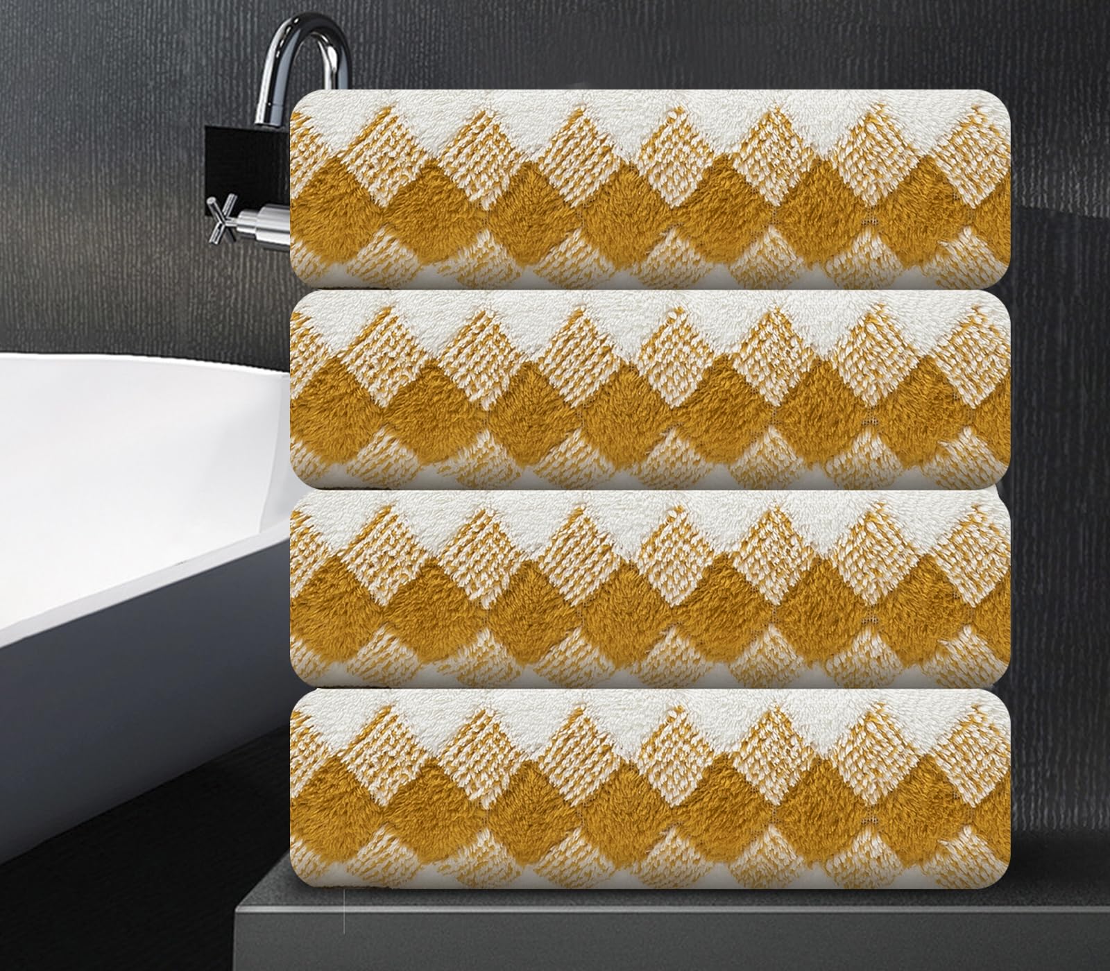 4 Piece Bath Towel Oversized Bath Sheet 35''X70'' Bathroom Towel Extra Large Bath Towel Set Soft Highly Absorbent Quick Dry Prem