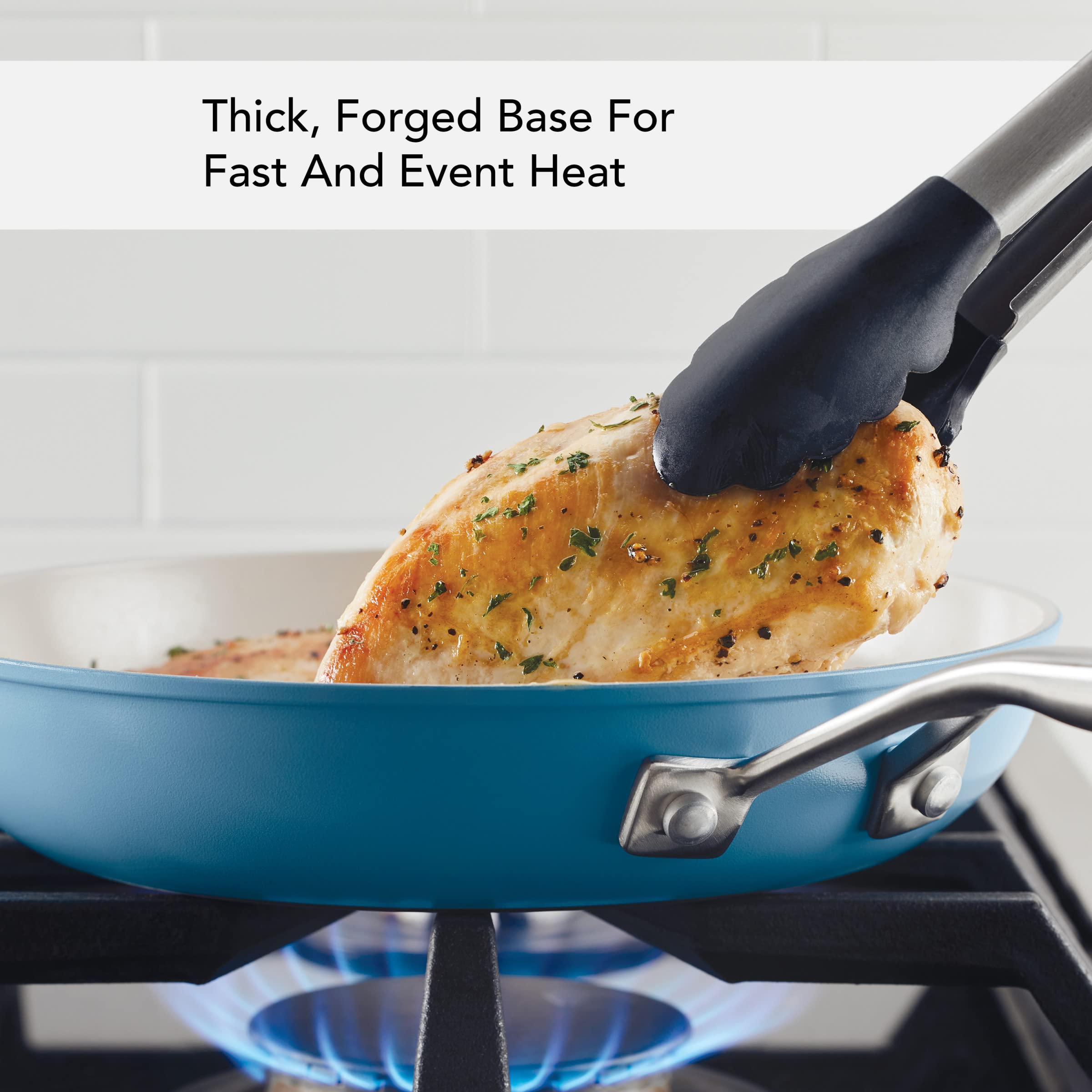 Kitchenaid Hard Anodized Ceramic Nonstick Frying Pan/Skillet, 10 Inch, Blue Velvet