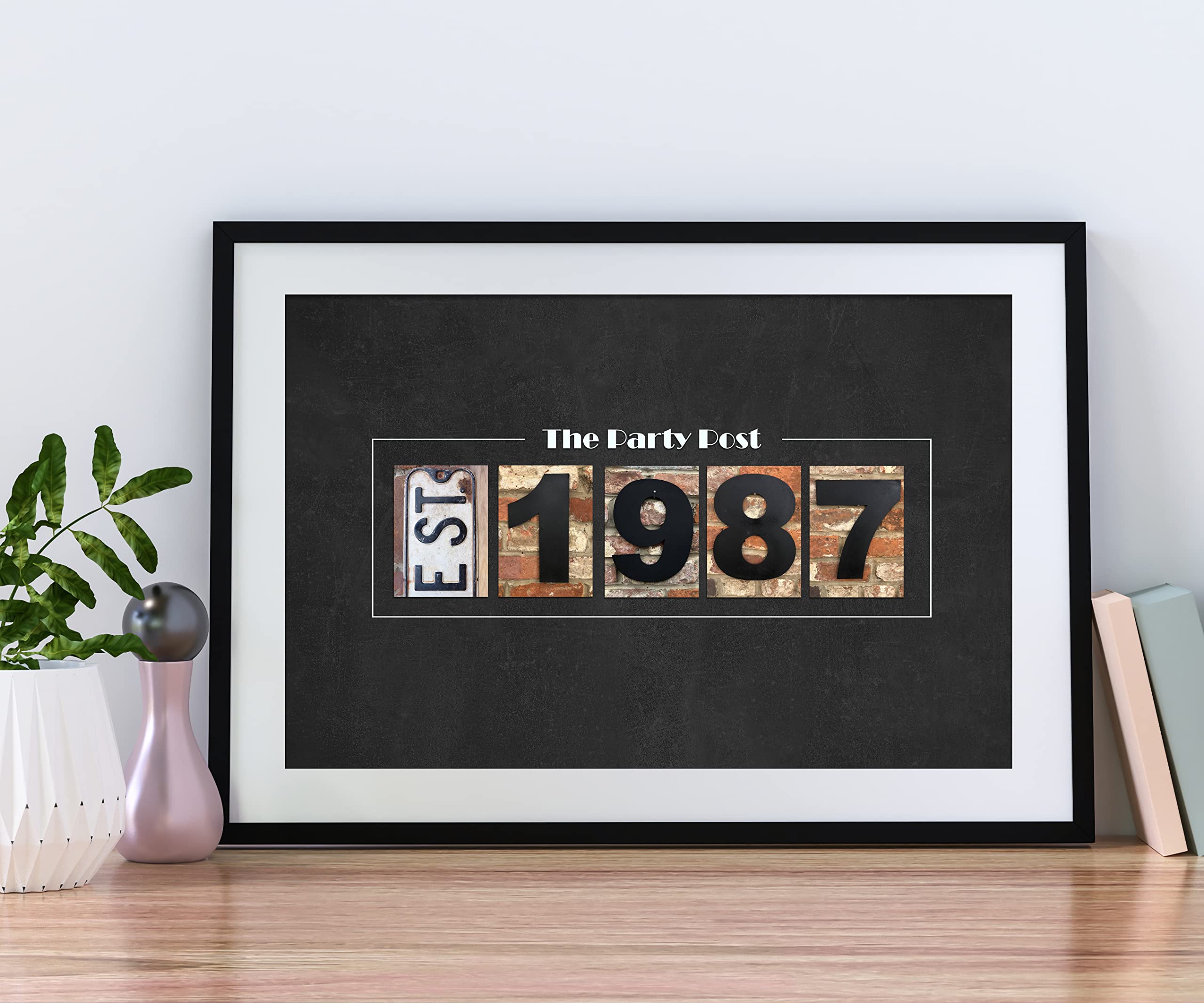 37Th Birthday Party Decorations - Chalkboard Guest Book Alternative Poster. 11X17 Party Sign For Him Or Her Turning 37 Years Old