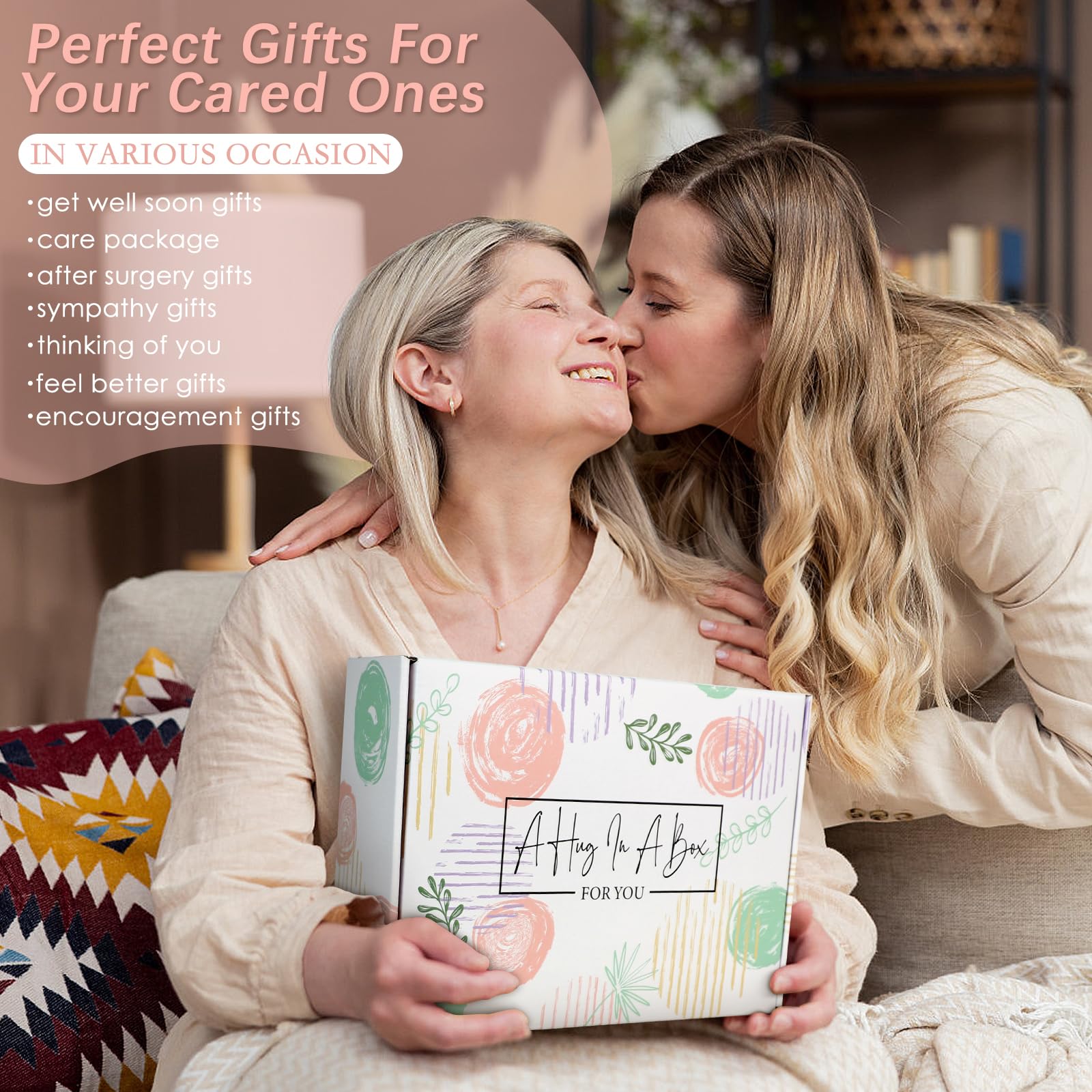 Get Well Soon Gifts For Women - Sympathy Gift Basket, Self Care Gifts For Women, Sending A Hug Care Package, After Surgery Gifts
