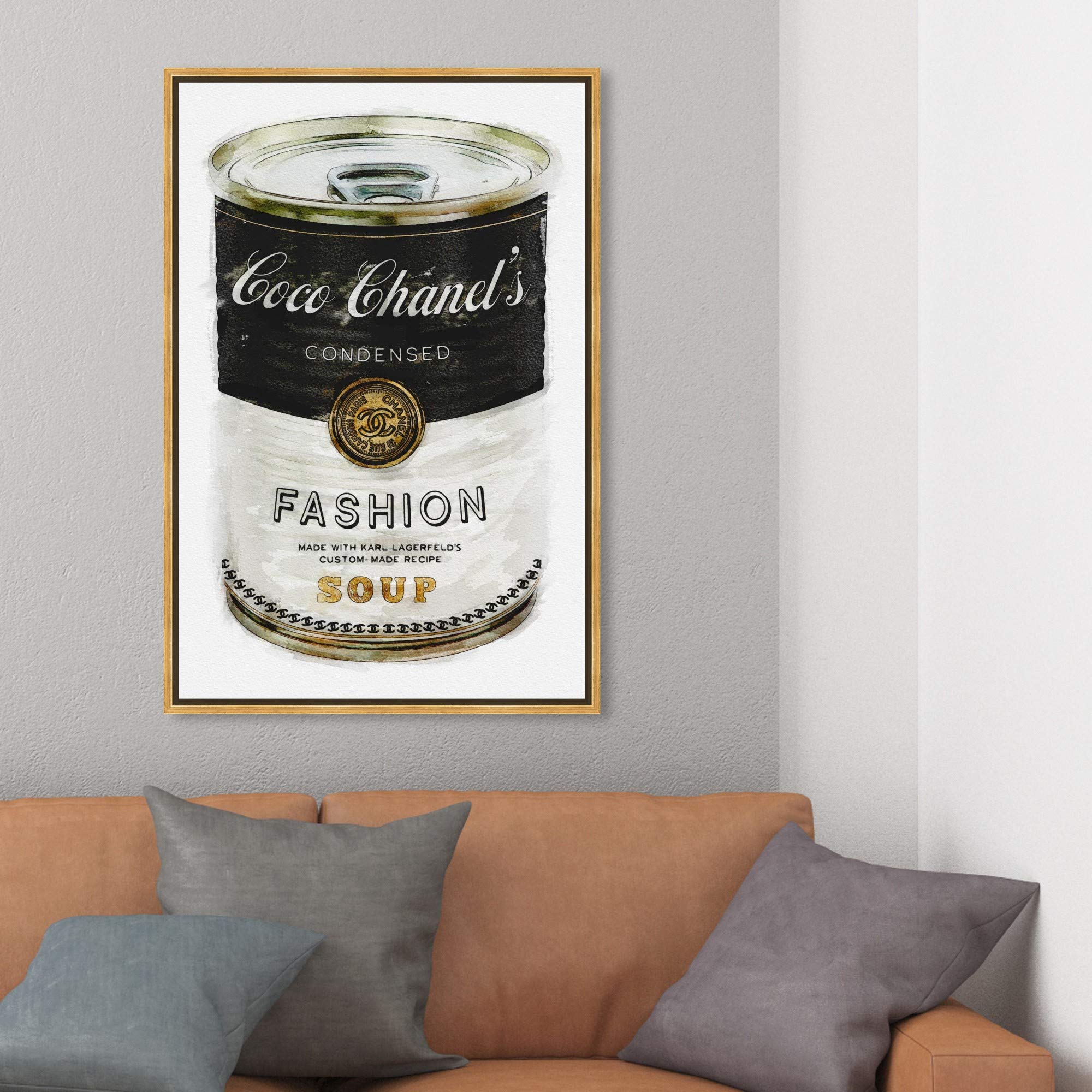 The Oliver Gal Artist Co. Fashion And Glam Contemporary Canvas Art - Fashion Soup, Wall Art For Living Room, Bedroom, And Bathro