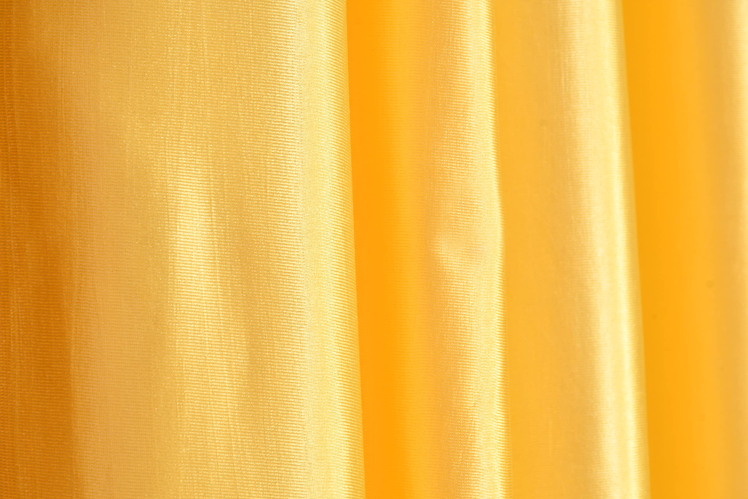 Galaxy Home Decor Solid Plain Curtains for Long Door 10 Feet, Pack of 3, Yellow