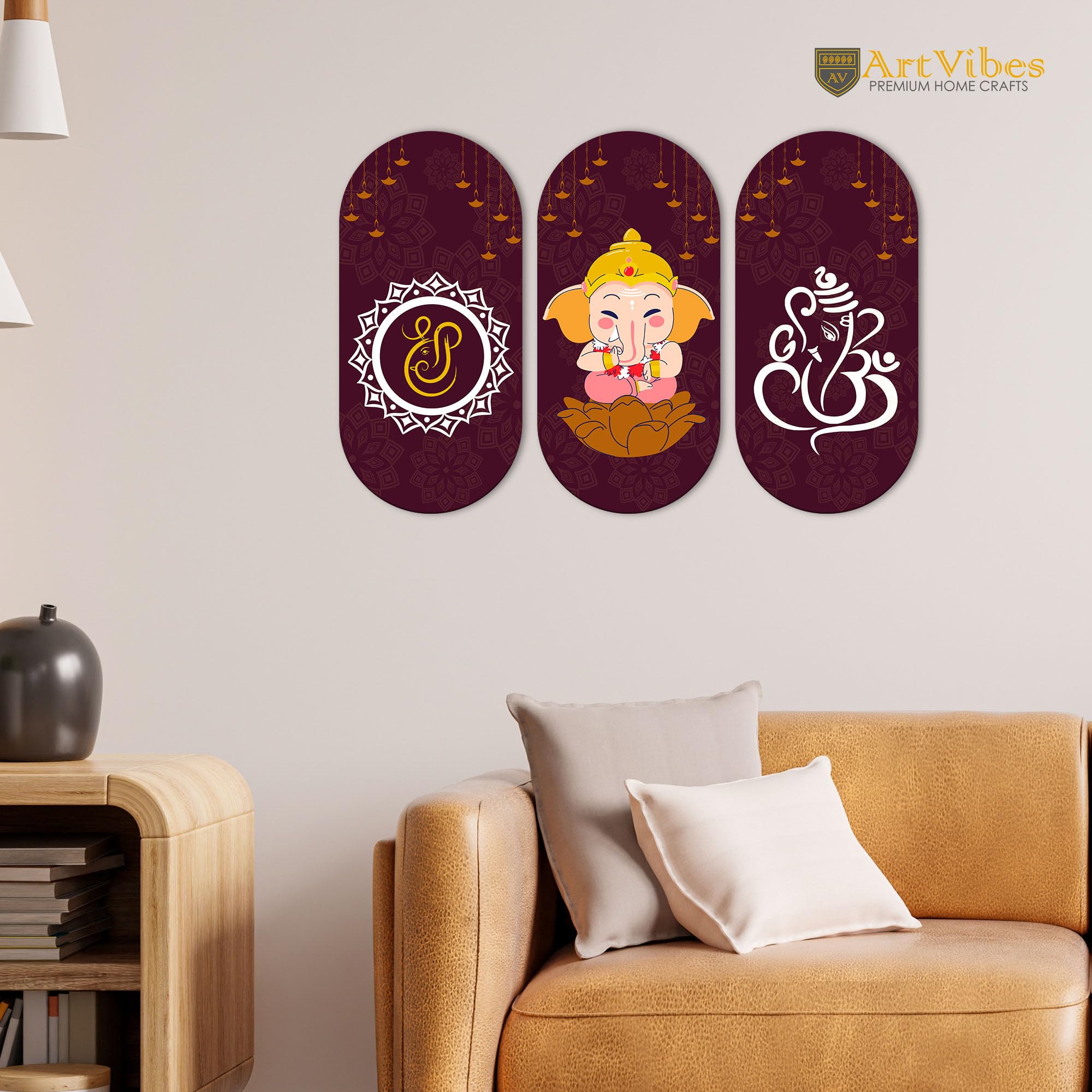 Artvibes Beautiful and Creative Art Printed Wooden Wall Hanger for Home | Office | Living Room | Gift | Modern Decoration Items