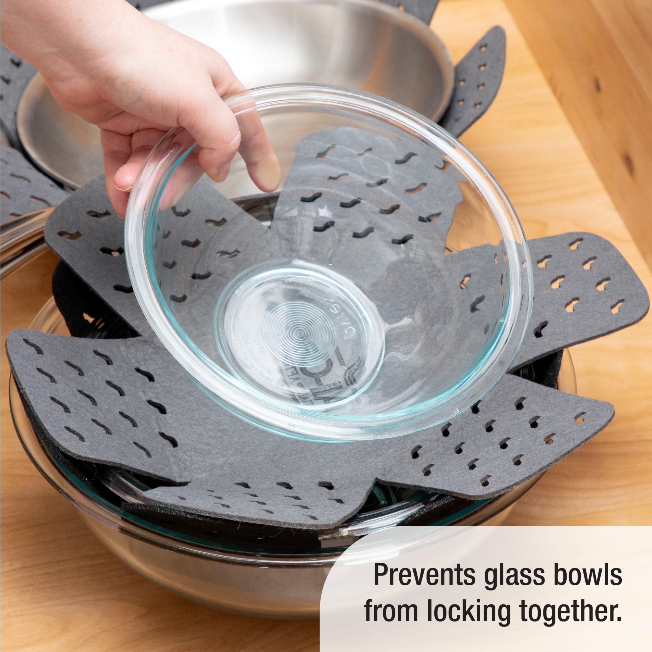 All-Clad Premium Cookware Protectors: Pot and Pan Protectors for Kitchen Organization - Perfect for Cast Iron, Steel, or Glass,