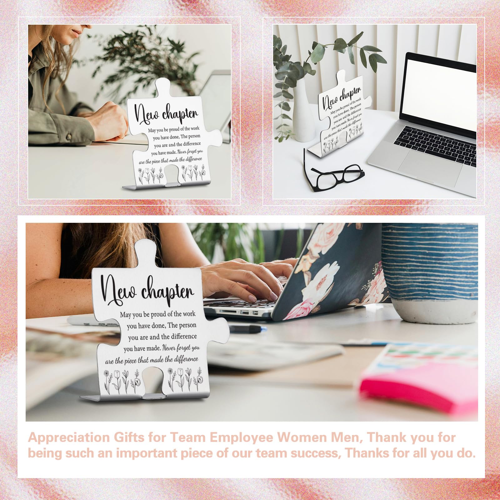 New Chapter Appreciation Gifts, Inspirational Farewell Gift for Coworkers, Employees, Teachers, Nurses, Retirement, Promotion or