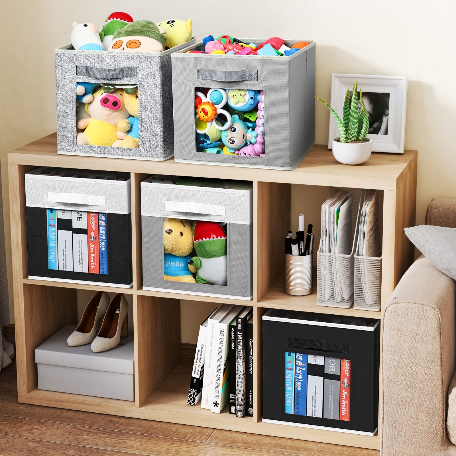 Homsorout Linen Closet Organizers And Storage - 6 Pack Cube Storage Bi ...