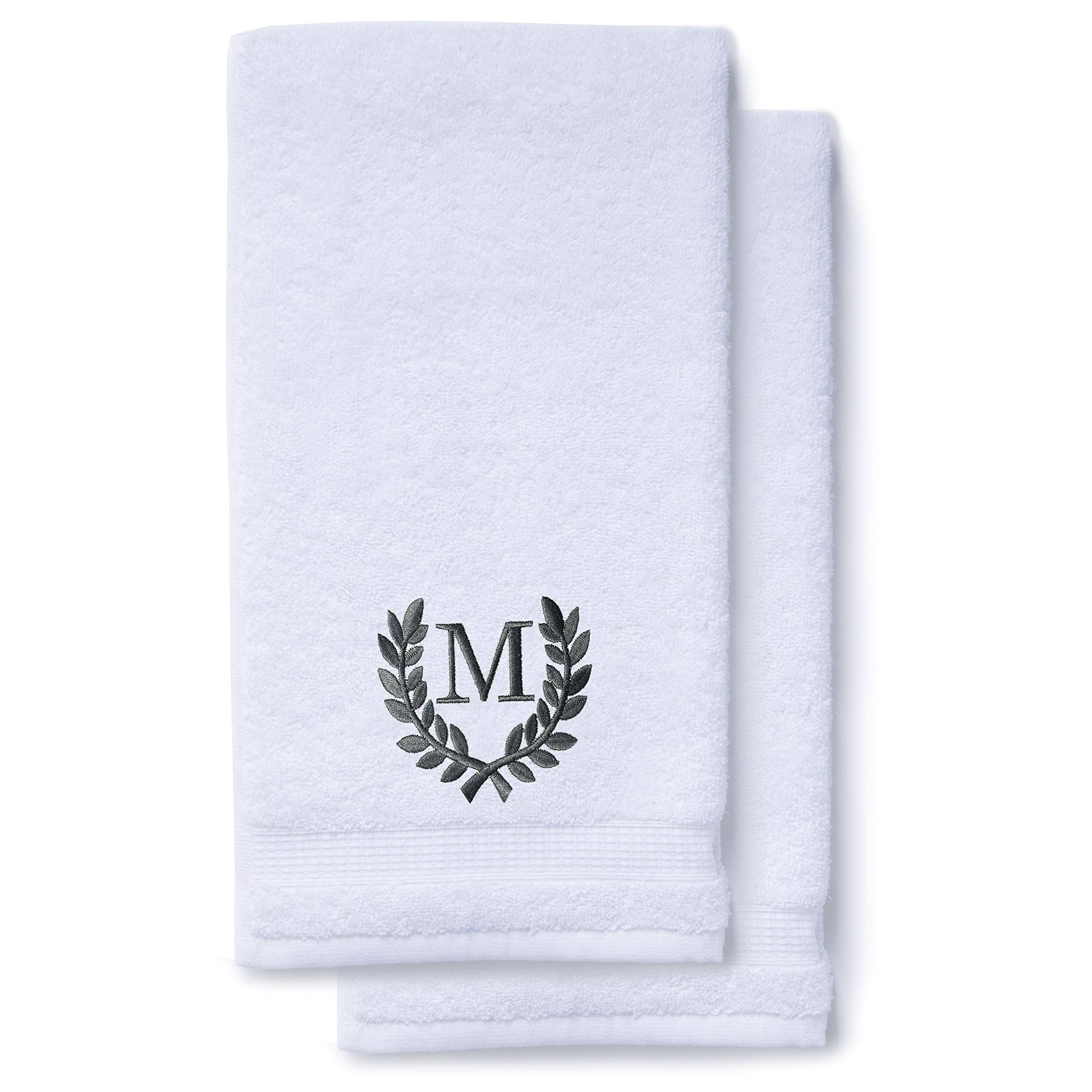 Decorative And Monogrammed Hand Towels For Bathroom Kitchen Makeup | Personalized Gift For Wedding-Bridal | Roman Font Custom Lu