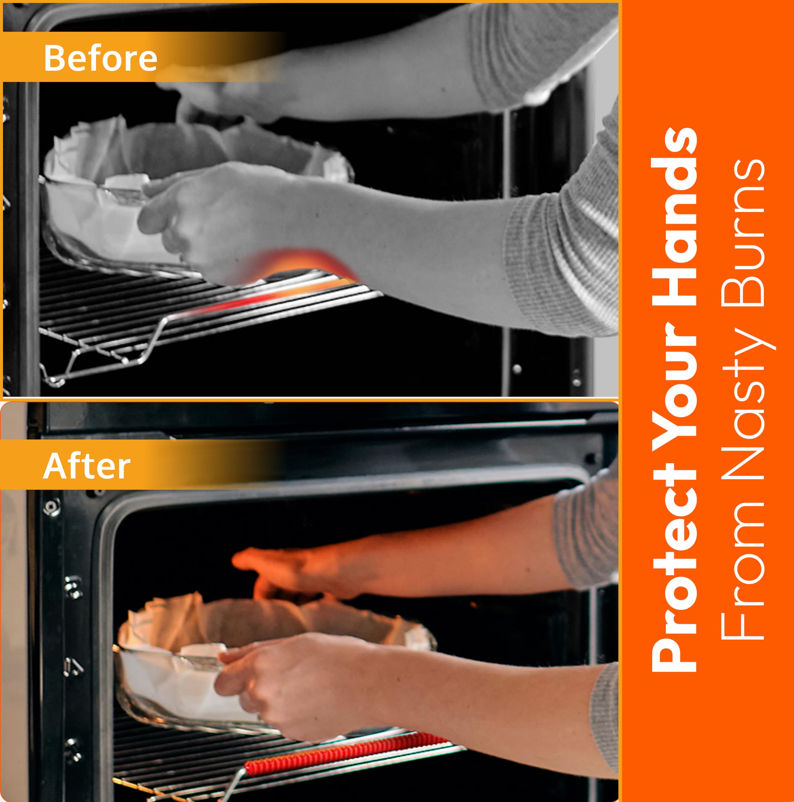 Oven Liners For Bottom Of Oven (2-Pack) Bundled With Rack Shield Guard (2-Pack) - Large Mats For The Bottom (17''X 25'') And 14'