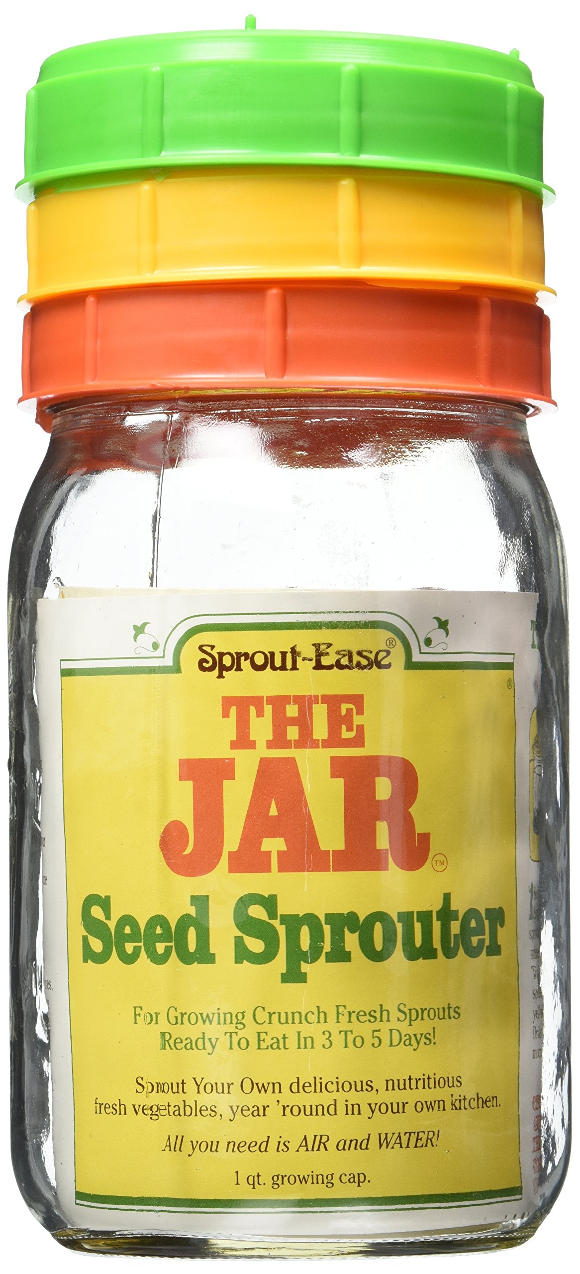 The Jar Seed Sprouter 1 qt Growin Cap