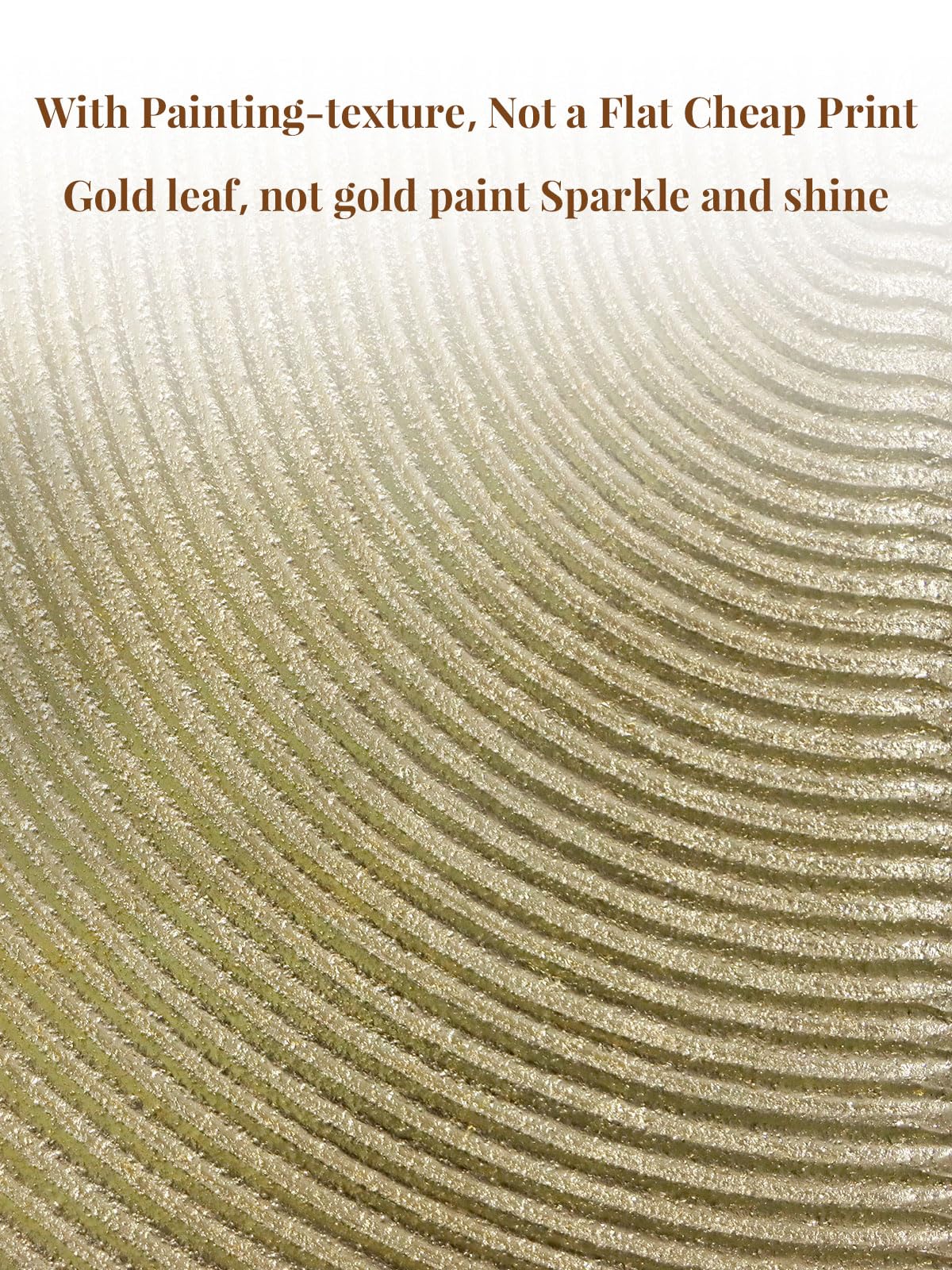 Black Gold Abstract Wall Art - Hand-Painted Geometric Line Spiral Duo Abstract Shapes Canvas Artwork Decor, Set Of 2, 24 X 36 In