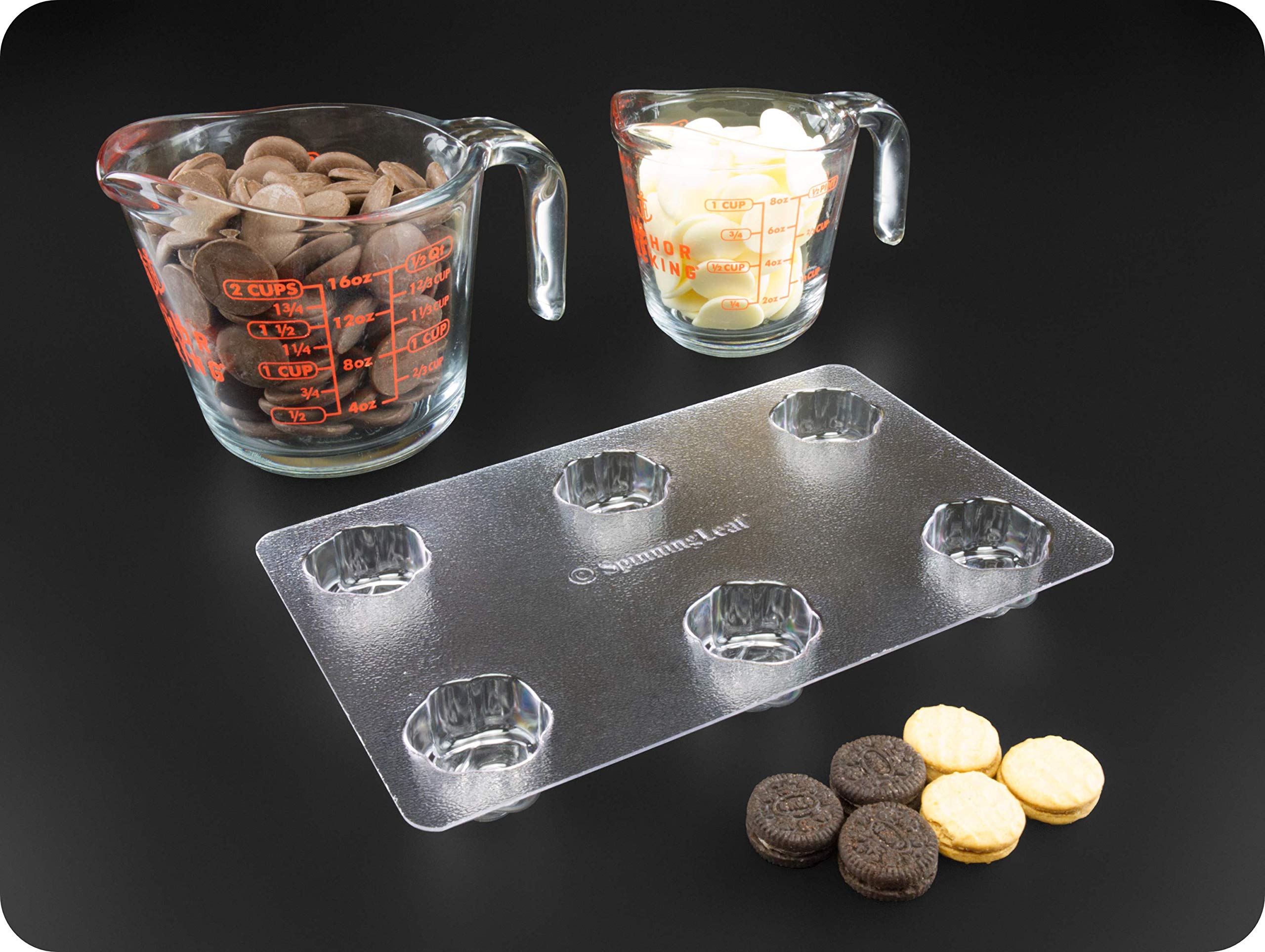 Spinningleaf Mini Rose Sandwich Cookie Chocolate Mold