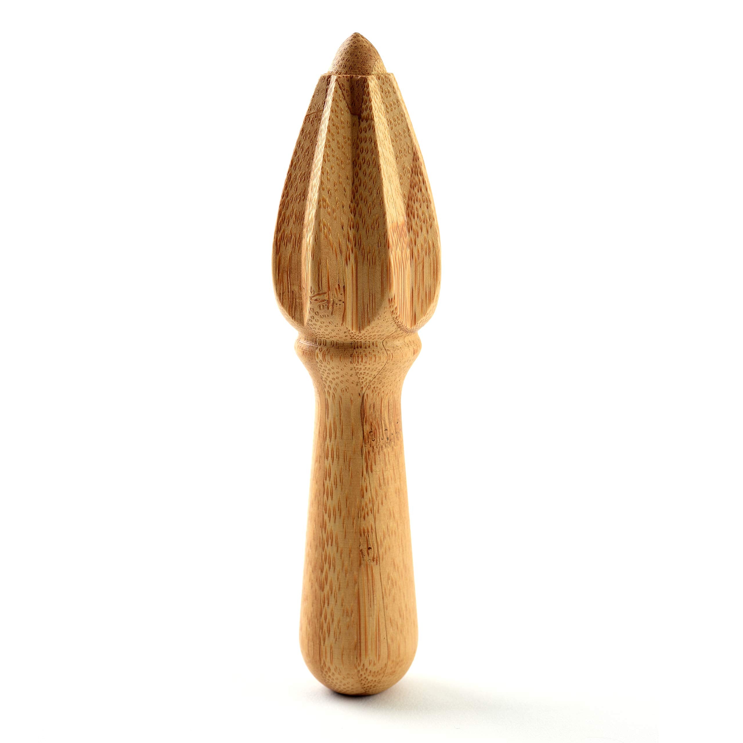 Norpro Bamboo Citrus Reamer, A, Beige