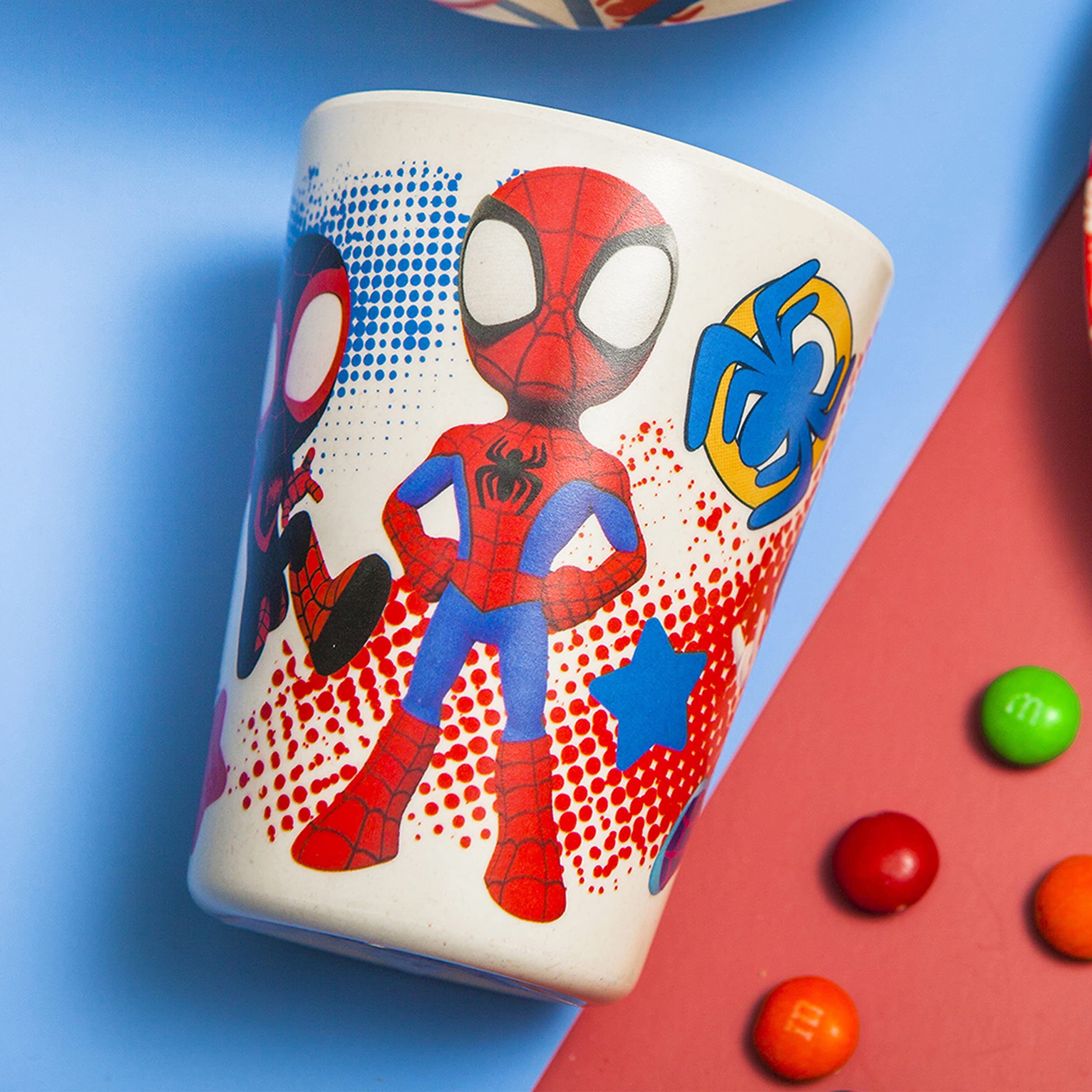 Zak Designs Marvel Spider-Man Dinnerware Set For Kids Includes 8'' Plate, 6'' Bowl, And 10Oz Tumbler, Durable And Sustainable Me
