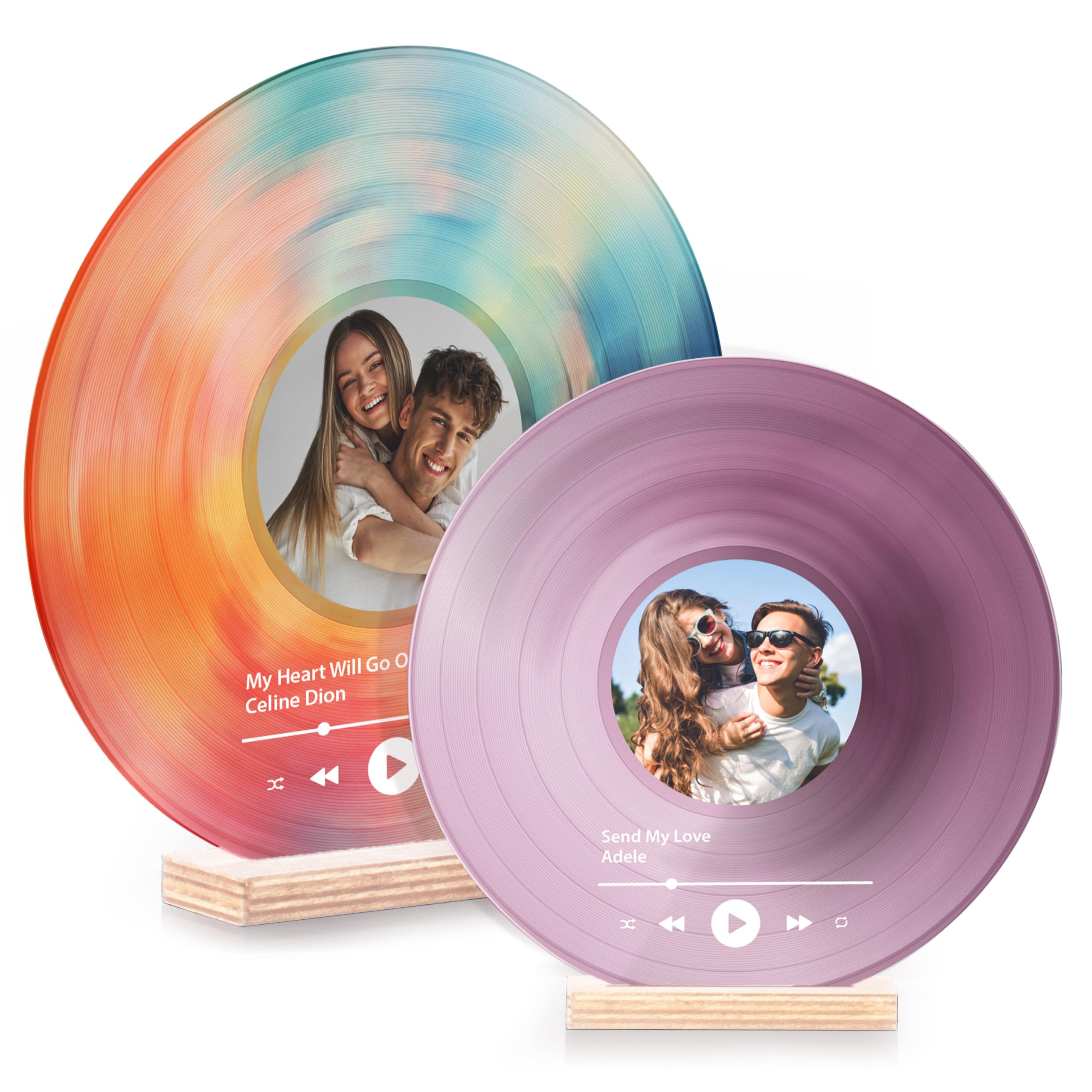 Personalized Vinyl Record, Decorative Vinyl Record With Custom Photo, Personalized Couples Gifts, Photo Gifts For Anniversary, W