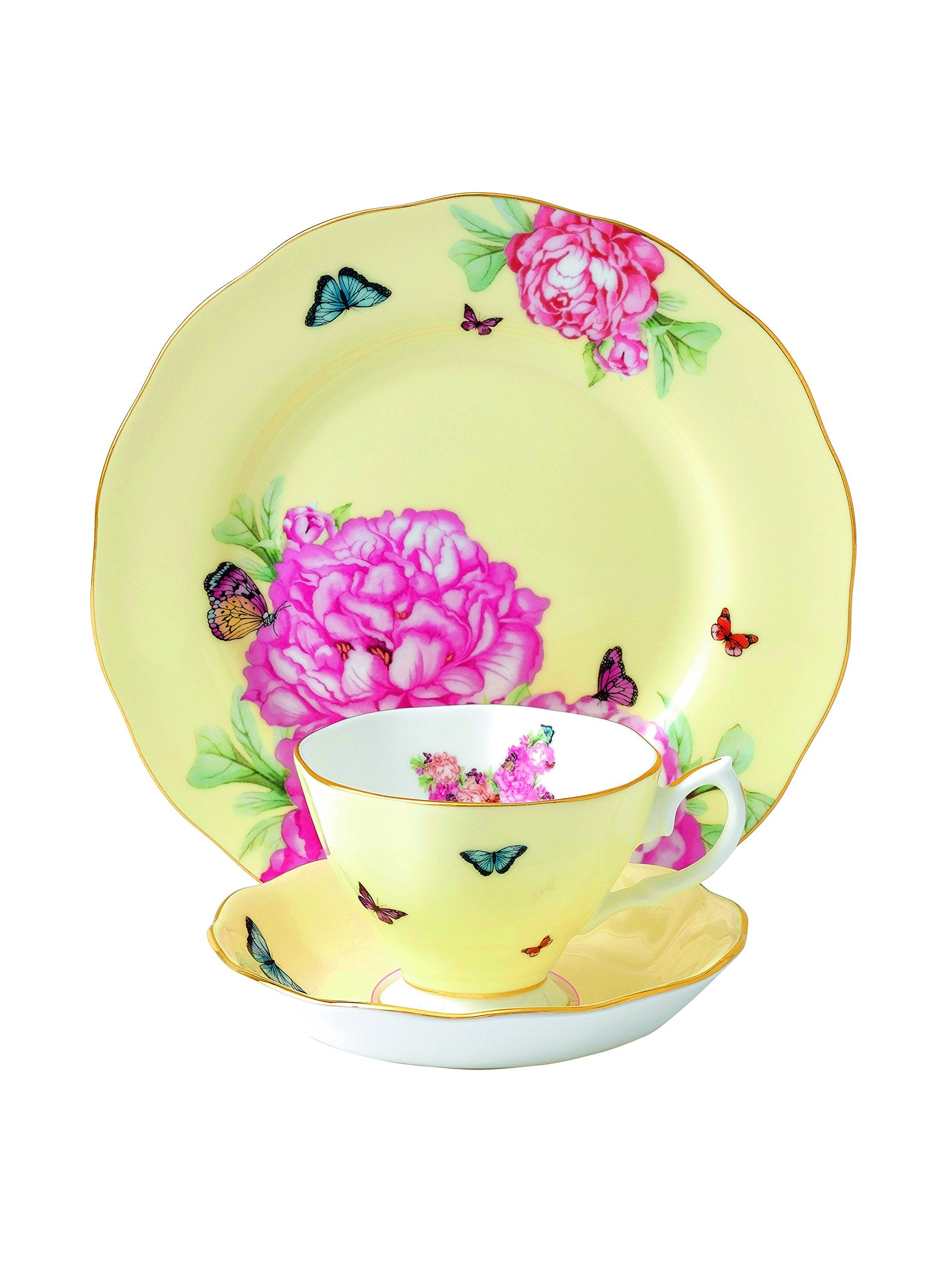 Miranda Kerr For Royal Albert Joy 3-Piece Set (Teacup  Saucer & Plate 8'')