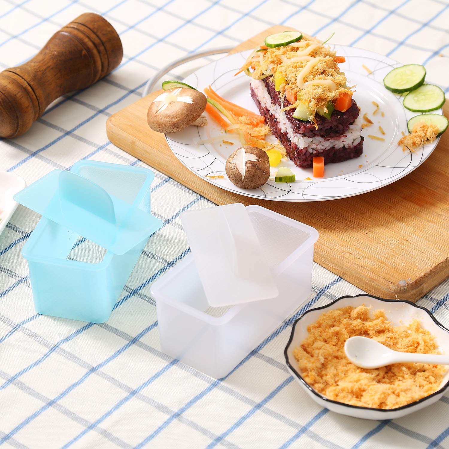 Rc Non Stick Musubi Maker Press, Bpa Free Sushi Making Kit Onigiri Mold, Non-Toxic Luncheon Meat Press Hawaiian Spams Musubi Mak