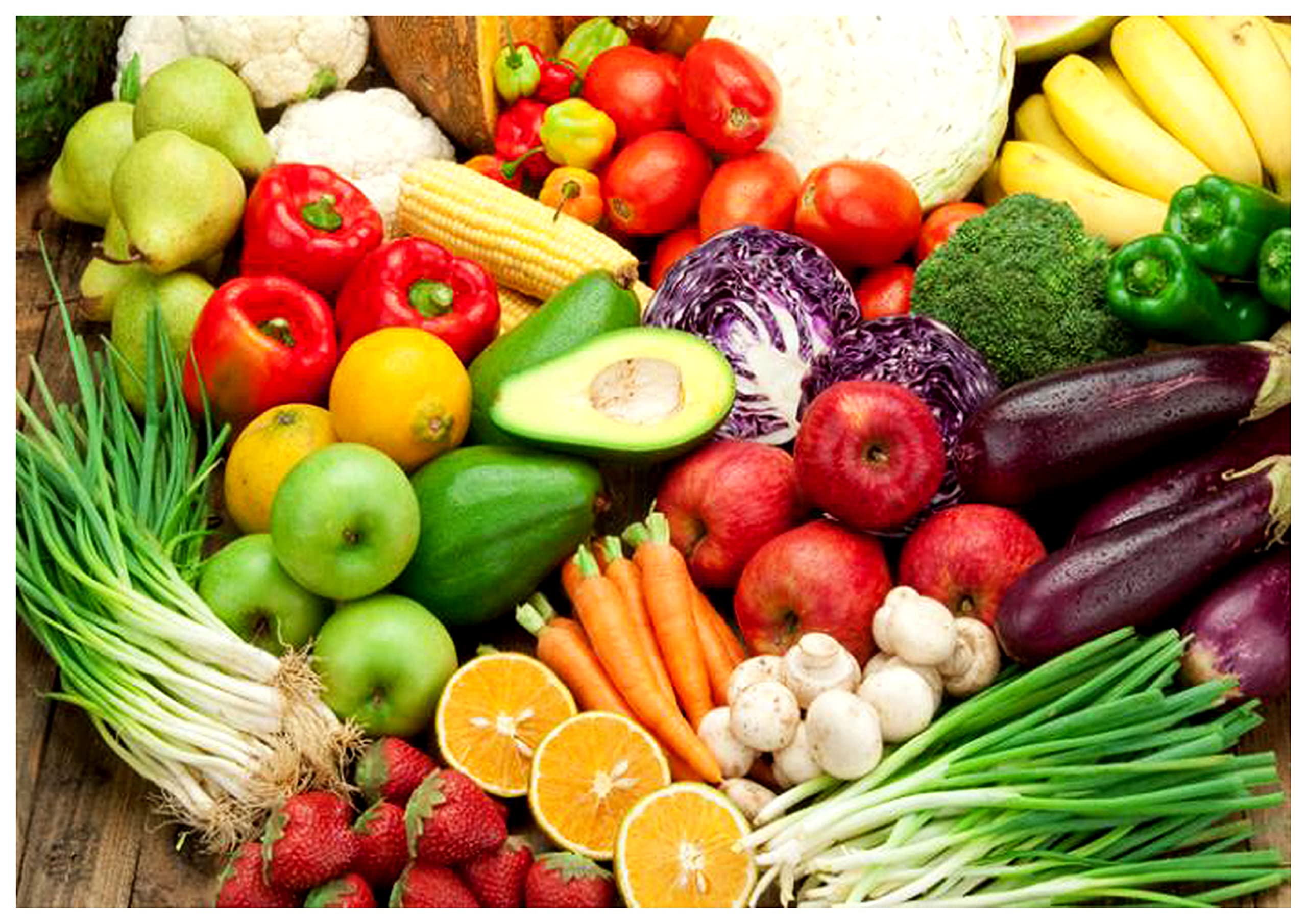 My D Square Vinyl Vegetable And Fruit Poster For Walls Kitchen Shop Decor Size 30 X 45 Cm Self Adhesive Dfp207