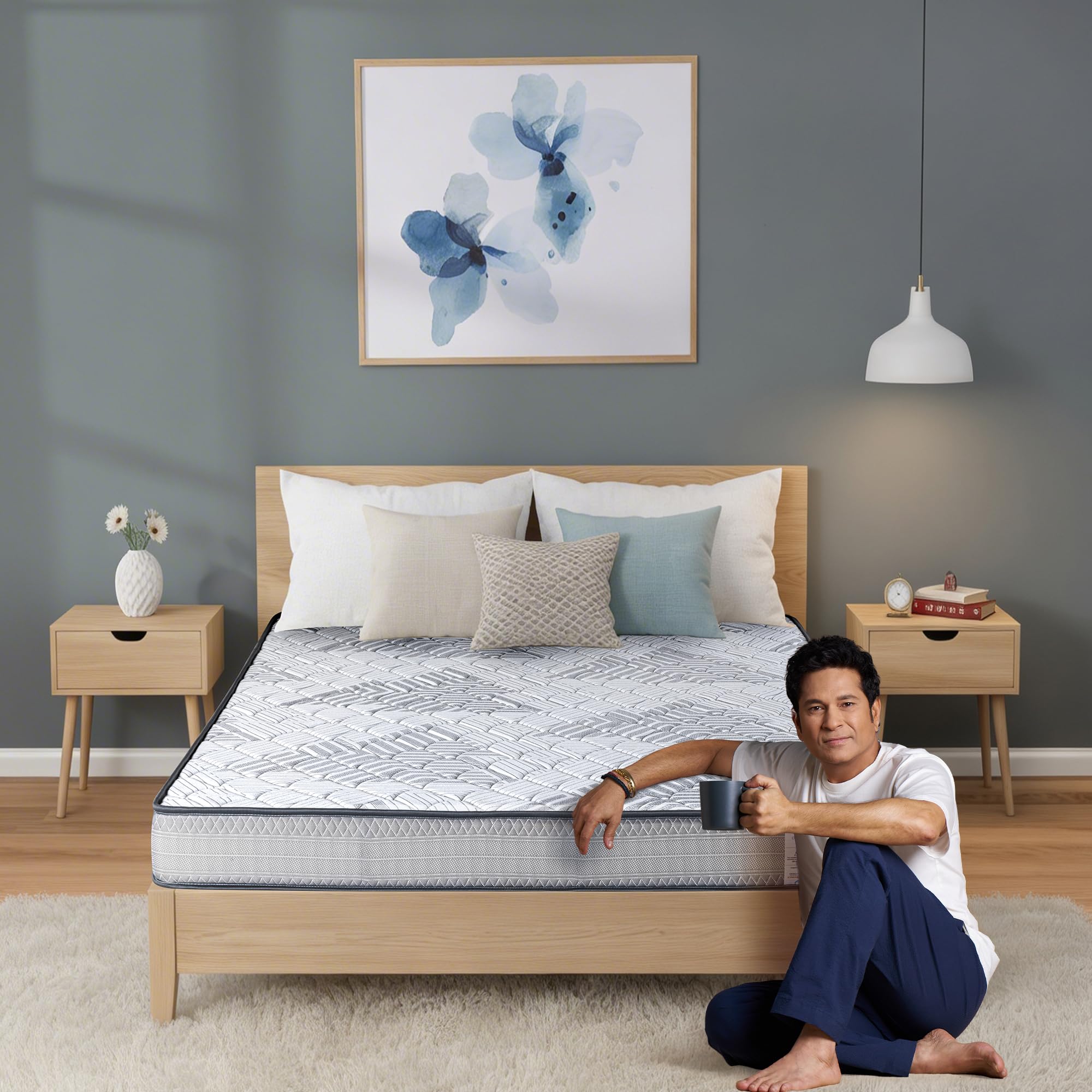 Livpure Smart Duos 6 Medium Firm Mattress| High Gsm | Queen Bed | 72X60X6 Inches| Lsh-Mat-Duos6-211