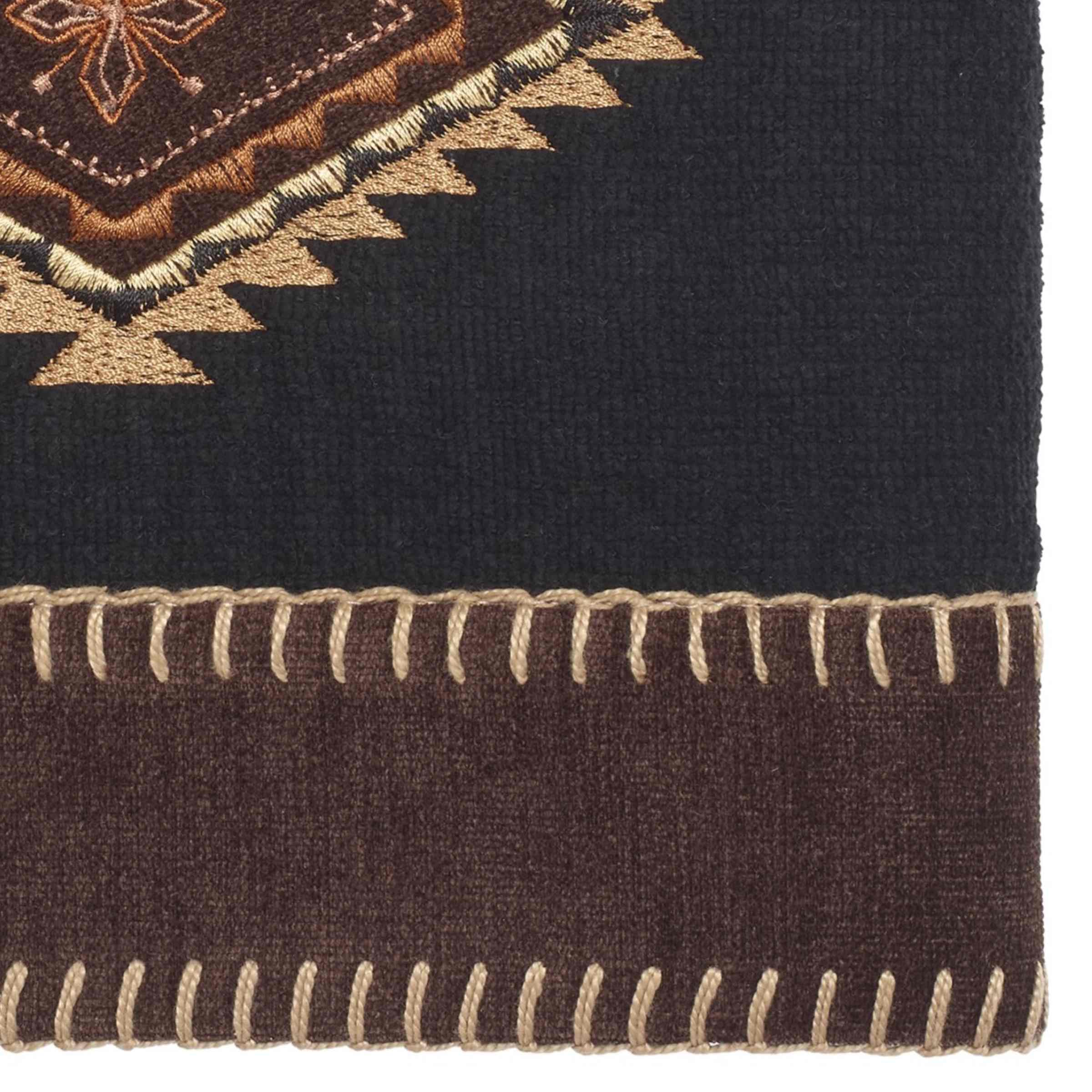 Avanti Linens 17722Blk Mojave Hand Towel, Black, 28.00'' X 16.00''