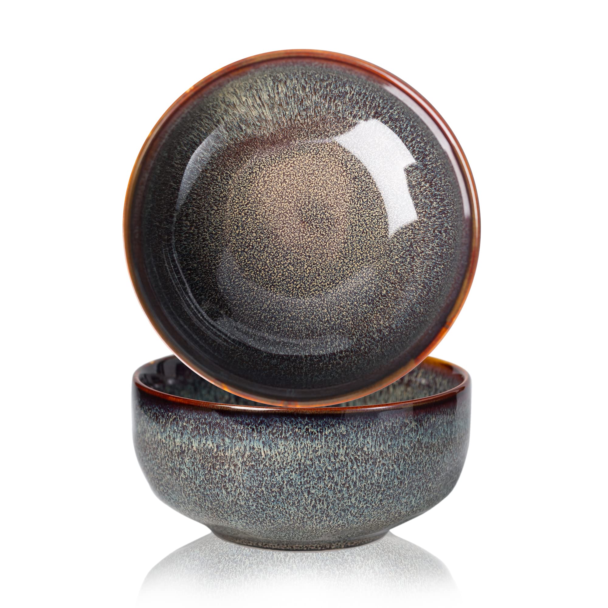 Kybscz Serving Bowls - 22 Ounce Bowls Set - Ceramic Bowl Set Of 2-5.75 Inch Salad Bowls - Soup Bowls - Cereal Bowls For Kitchen