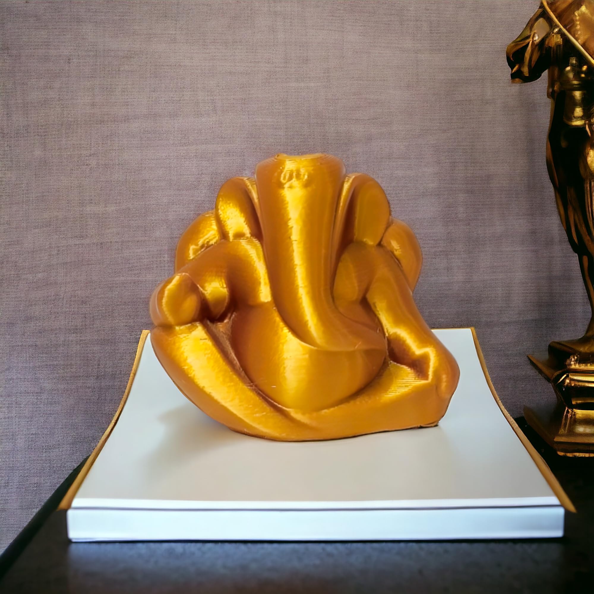 A3Dg Handcrafted Ganesh Statue For Home Decor  Elegant Lord Ganesha Idol For Living Room, Office, Or Pooja Room | Spiritual And