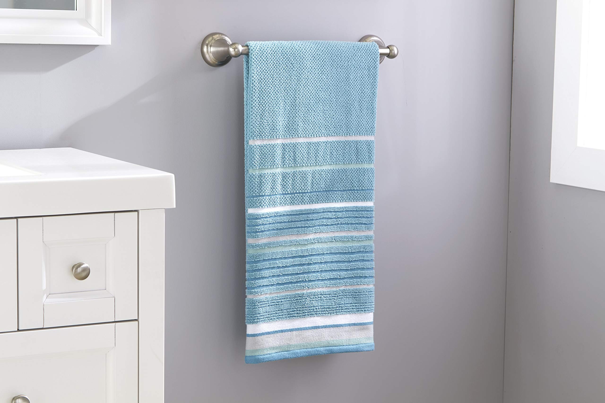 Skl Home By Saturday Knight Ltd. Seabrook Stripe Bath Towel, Teal