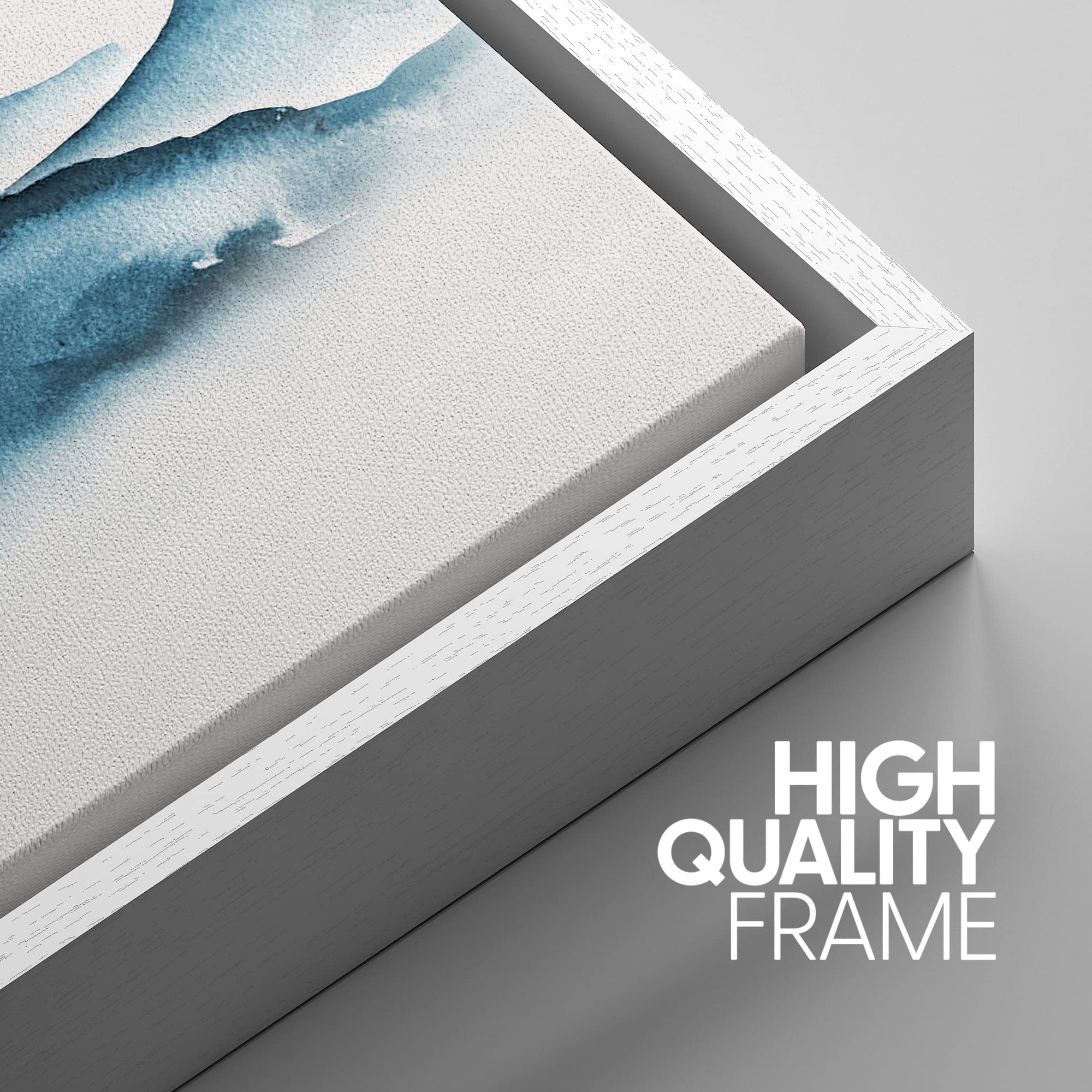 Signwin 3 Piece Framed Canvas Wall Art Abstract Mountaincanvas Prints Home Artwork Decoration For Living Room,Bedroom - 24''X36'