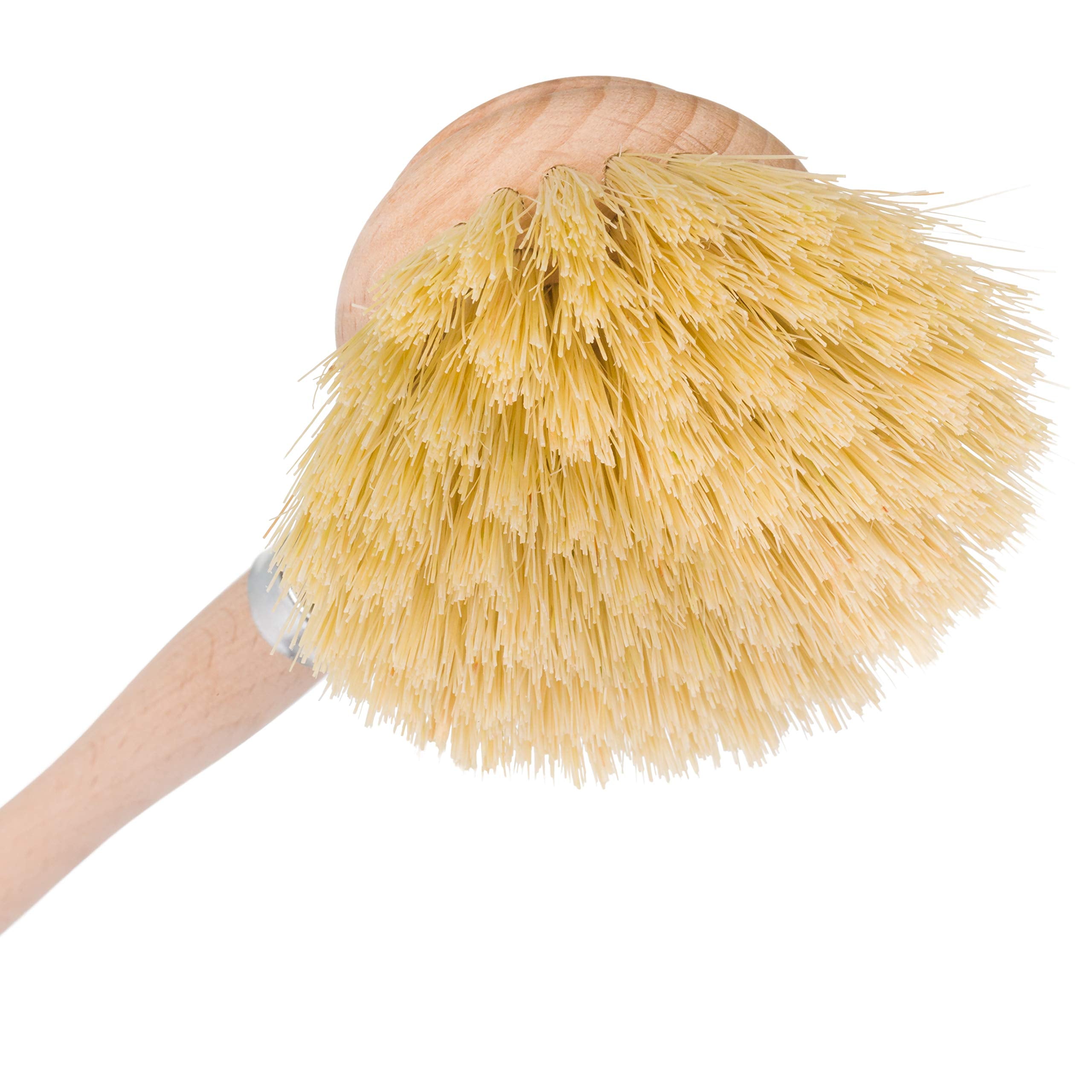 Redecker 2 Pack Tampico Fiber Bristle 2-Inch All-Purpose Kitchen Dish Scrub Brush With Beechwood Handle - Dish Brush With Hooked