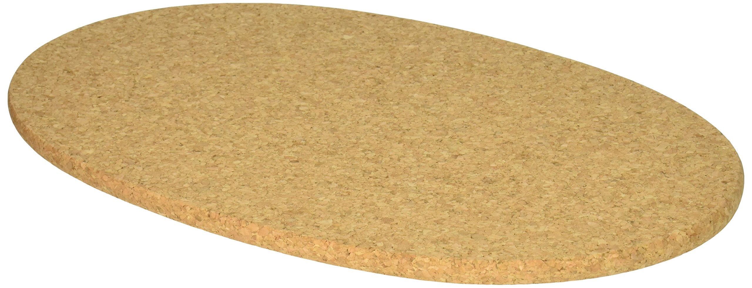 Linden Sweden Jonas Round Cork Trivet - Water Absorbent - Perfect For Plants, Hot Pots, Pans, Mugs, And Glasses (13'' X 8 1/2''